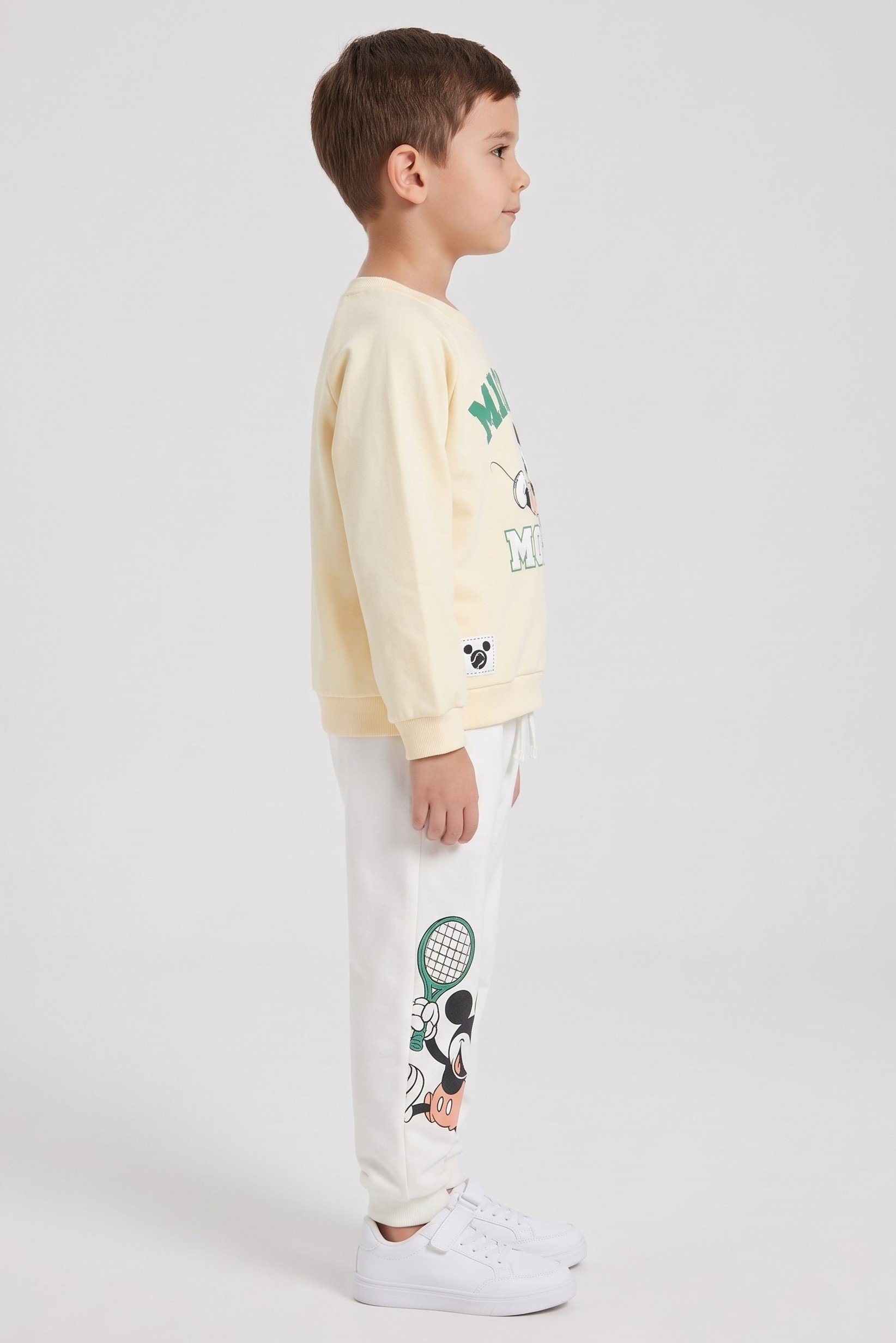 Mickey And Friends Toddlers Boy 2 Pieces Graphic Print Sweatshirt And Jogger Pants, Multicolor