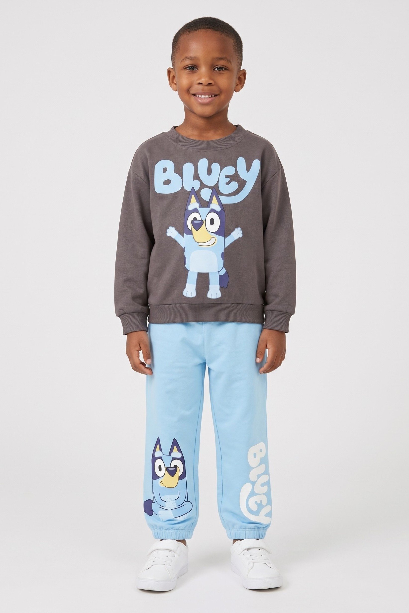 Kids Boy 2 Pcs Graphic Print Long Sleeve Sweashirt And Jogger Set, Multicolor