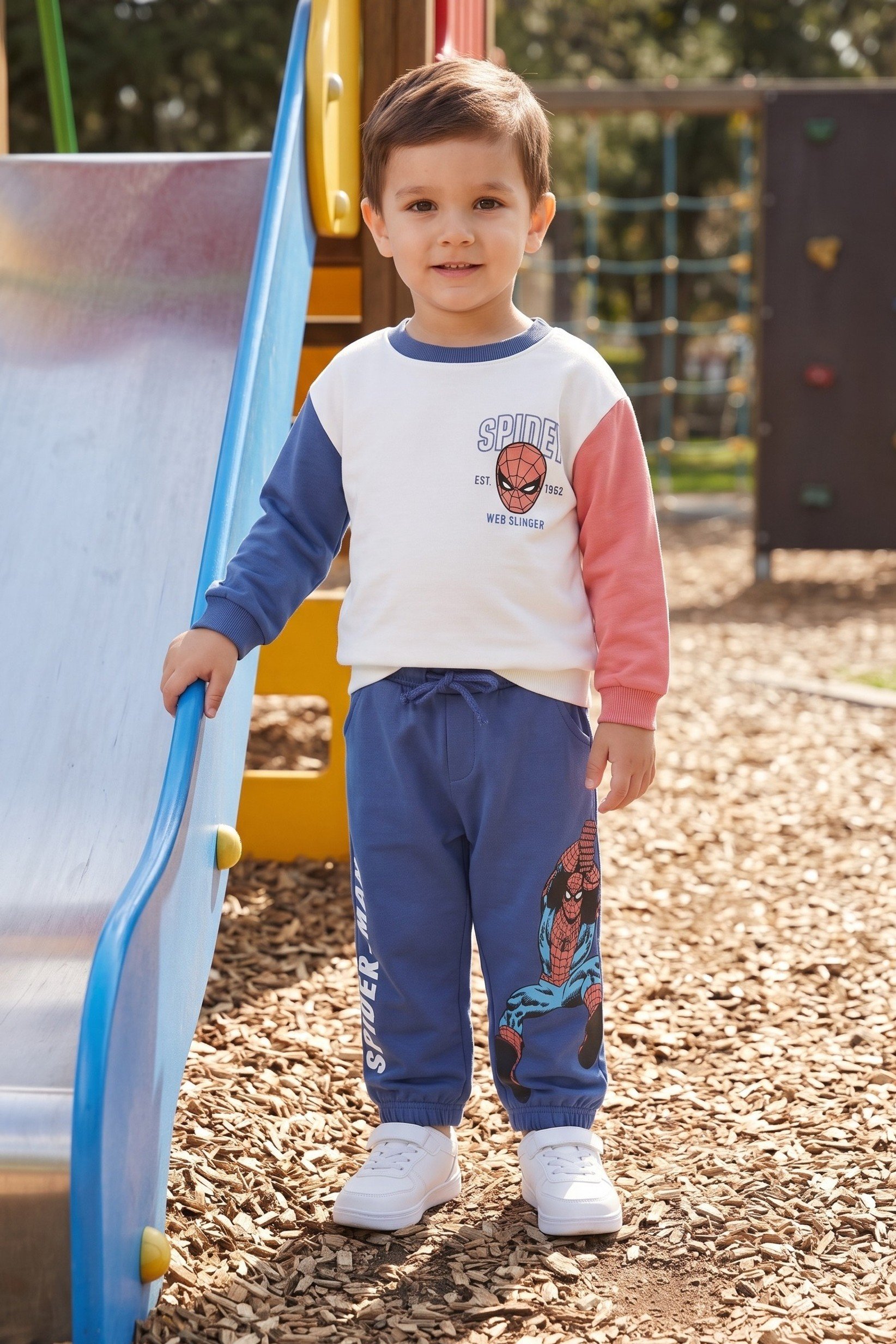 Toddlers Boy 2 Pcs Graphic Print Long Sleeve Sweashirt And Jogger Set, Multicolor