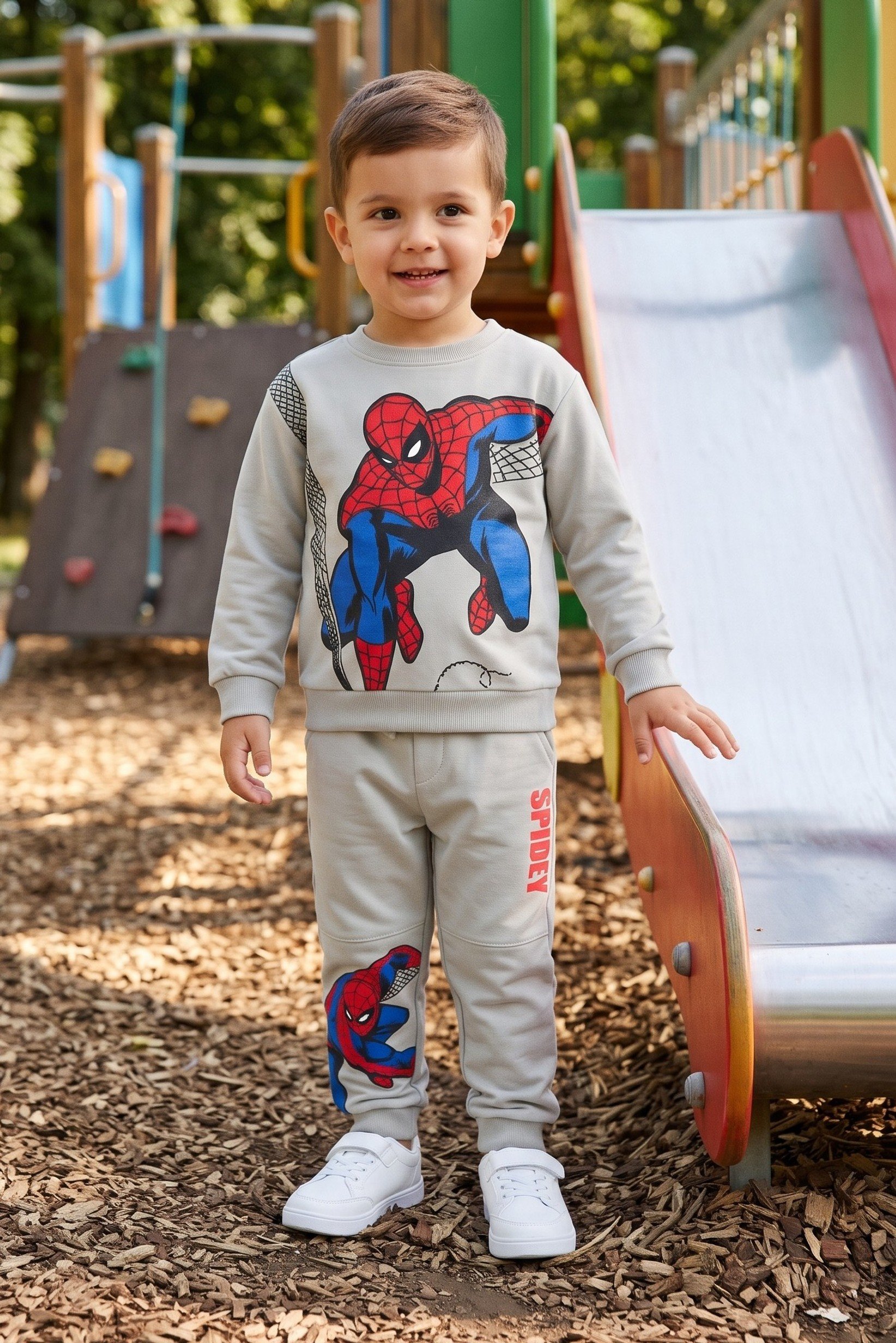 Toddlers Boy 2 Pcs Graphic Print Long Sleeve Sweashirt And Jogger Set, Multicolor