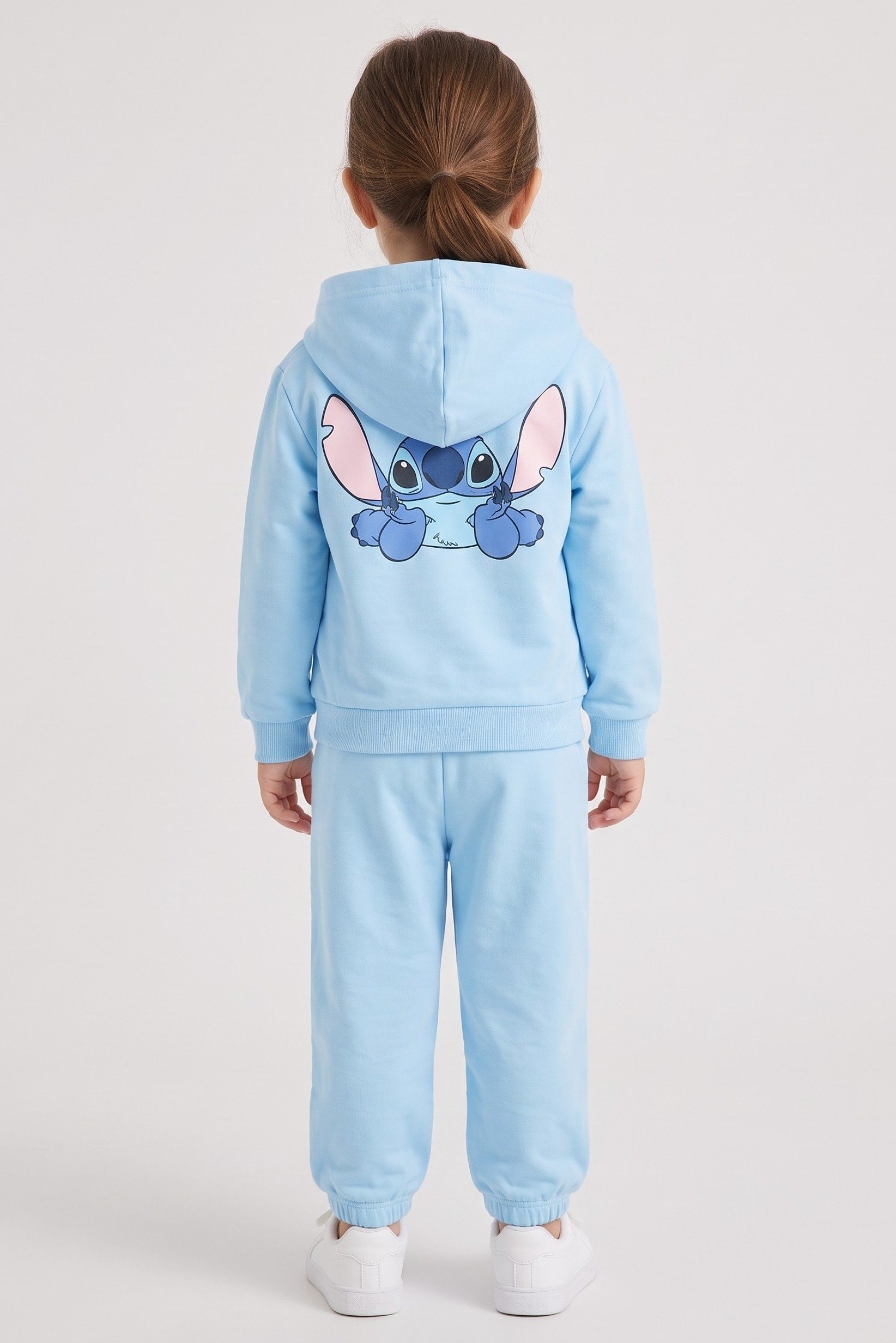 Disney x Lilo Stitch Toddlers Girl 2 Pieces Graphic Print Hoodie And Sweatpants Set, Multicolor
