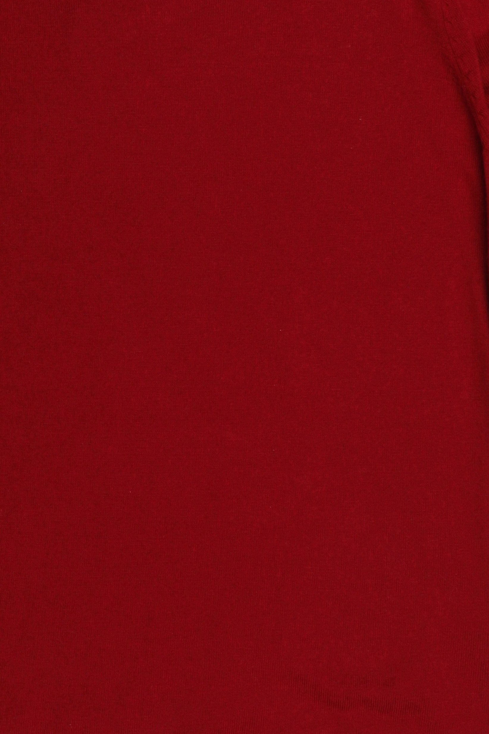 Women Plus Size Crew Neck Solid Sweater, Maroon