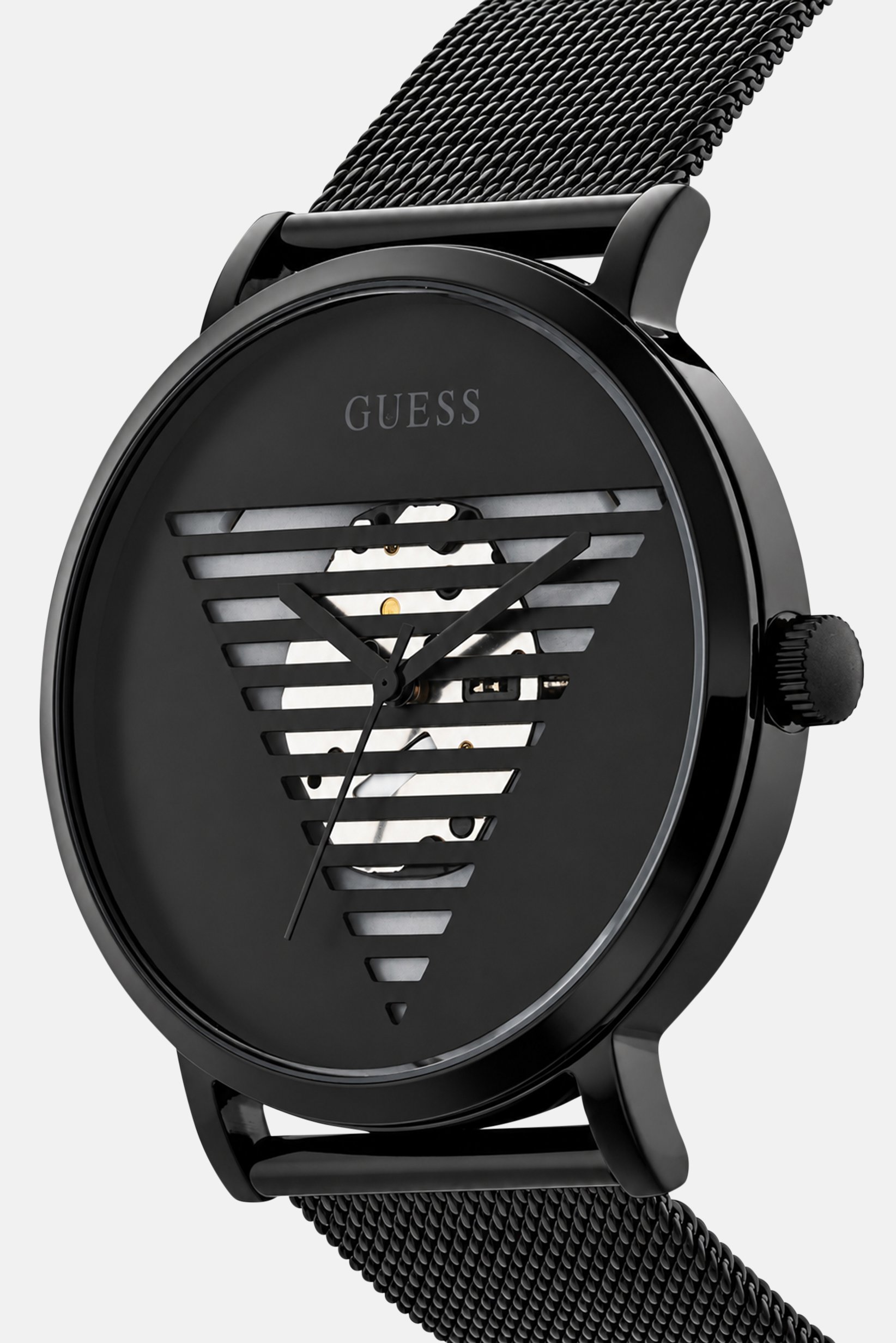 Men GW0502G2 Analog Stainless Steel Watch 44 mm, Black