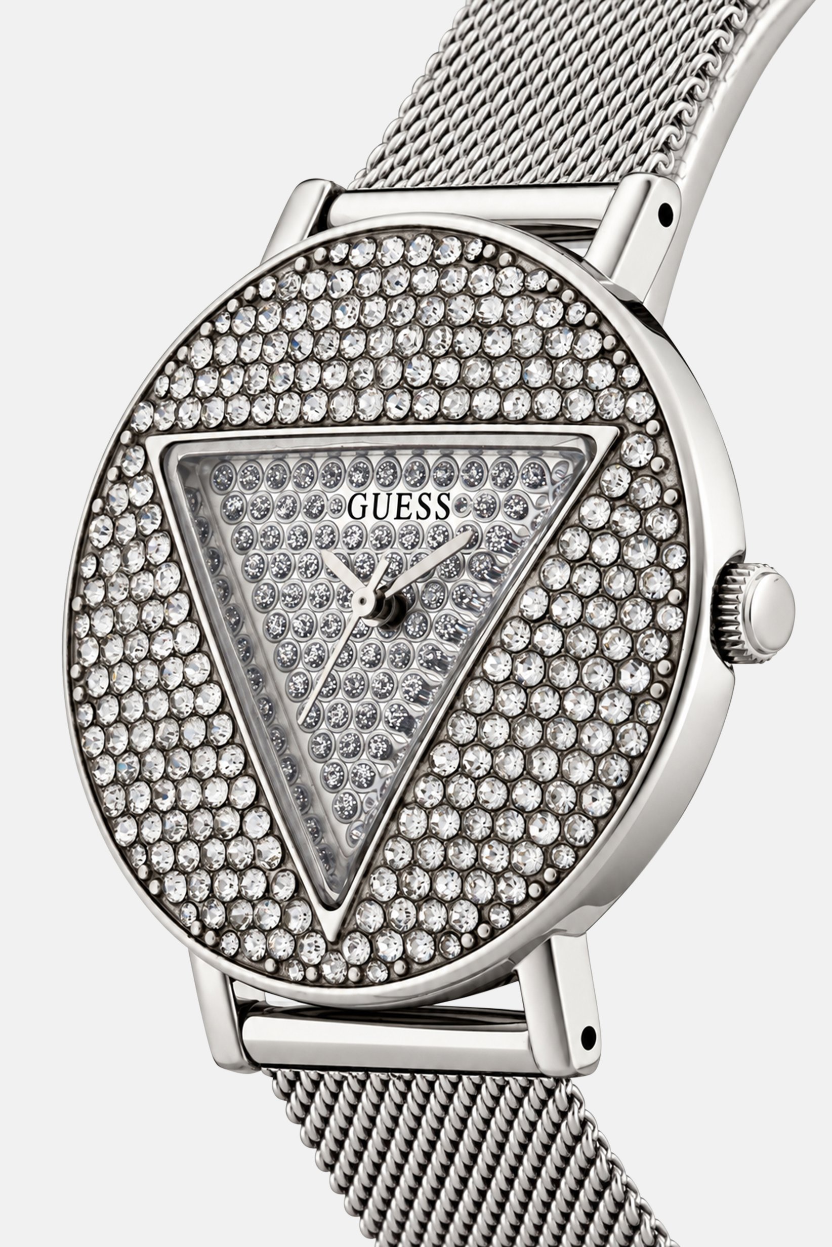 Women GW0477L1 Analog Stainless Steel Watch 40 mm, Silver