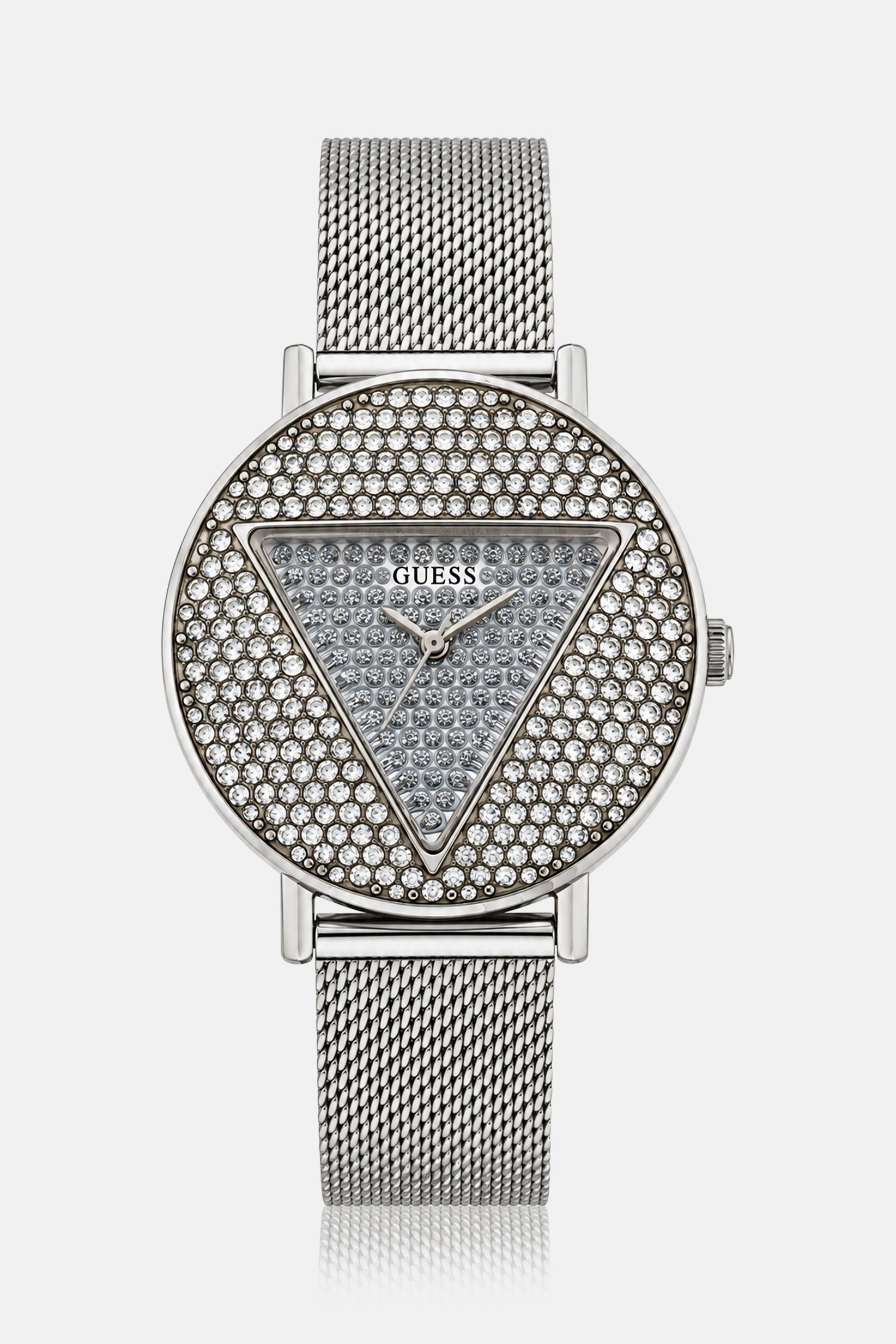 Women GW0477L1 Analog Stainless Steel Watch 40 mm, Silver