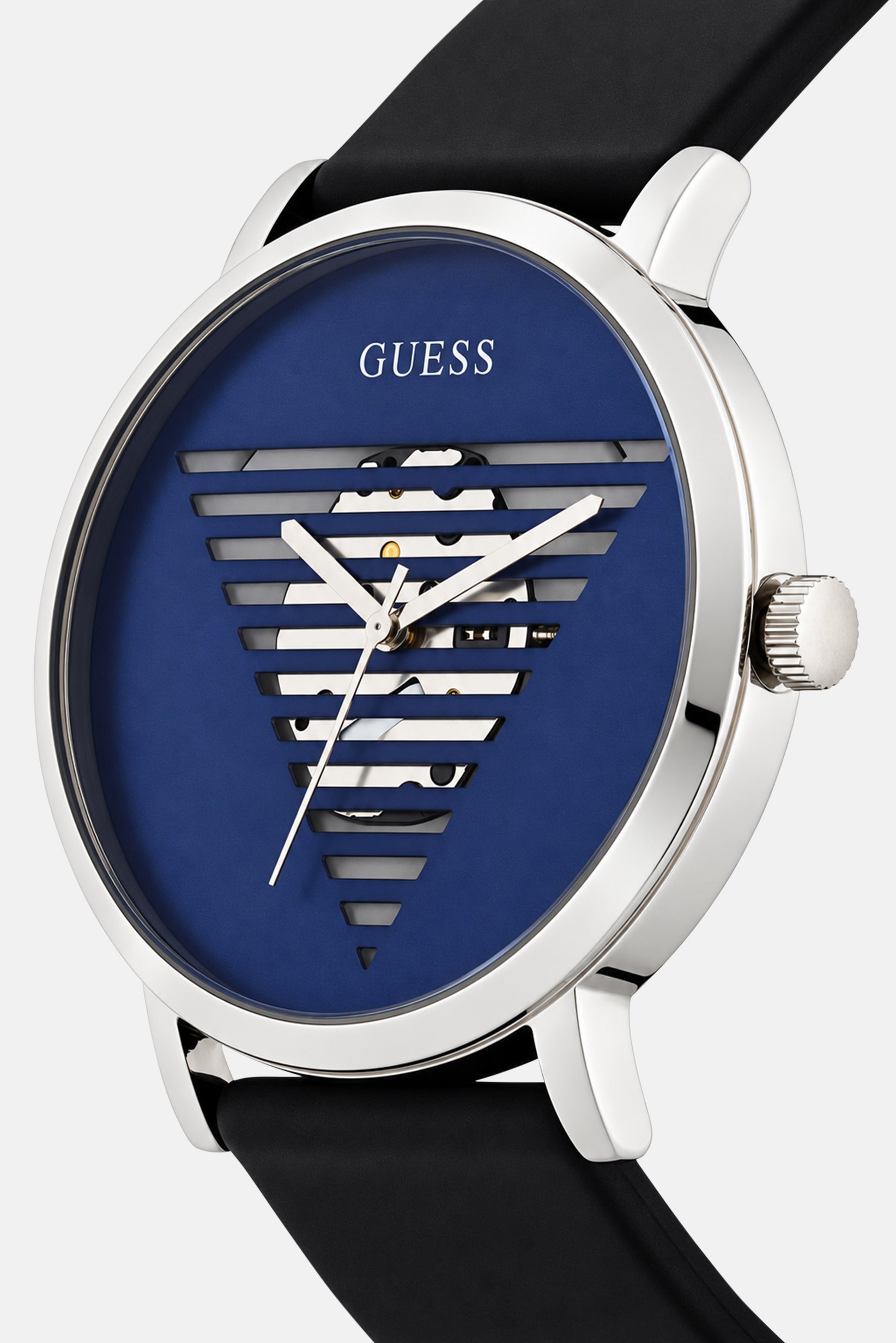 Men GW0503G2 Analog Silicon Watch 44 mm, Black