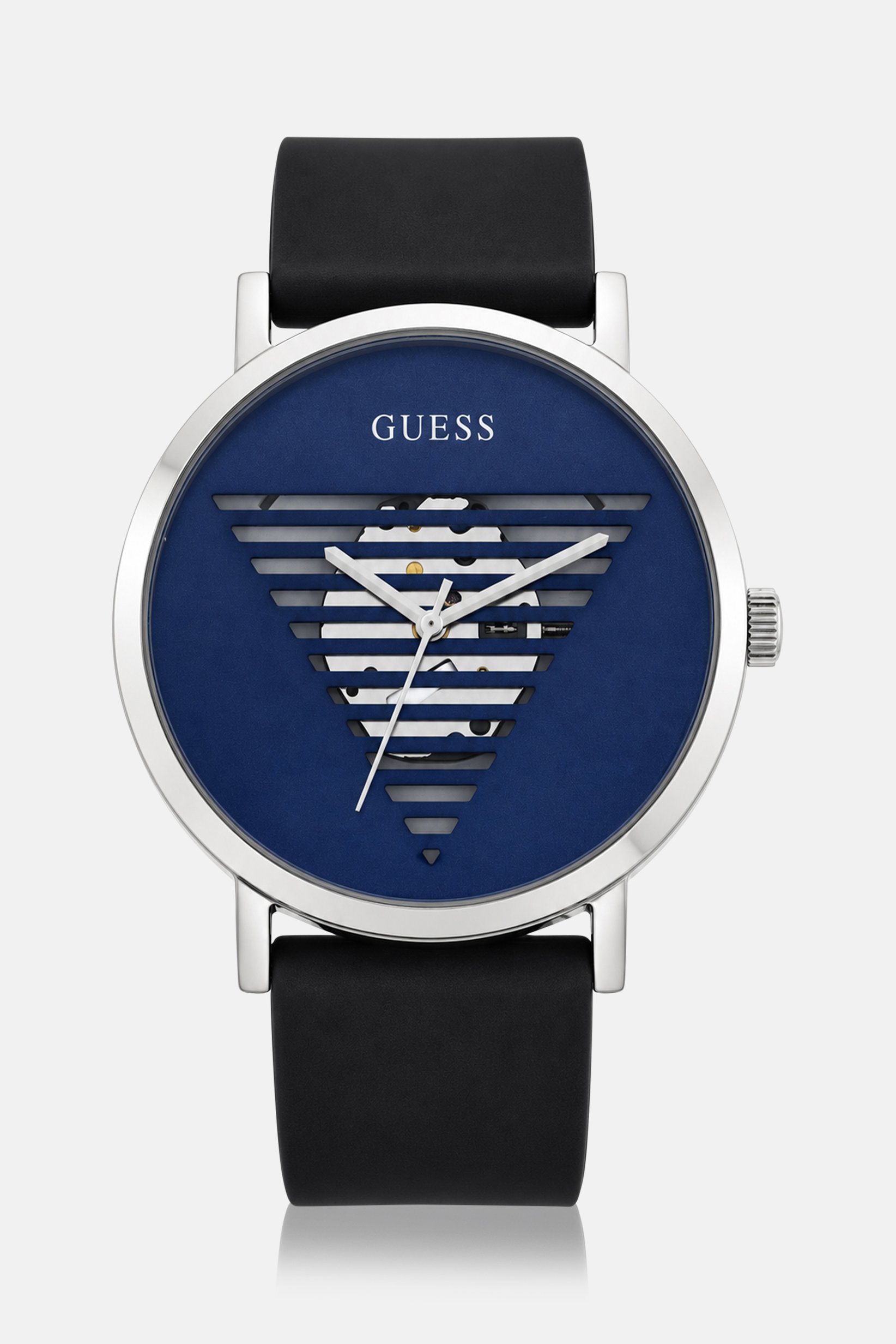 Men GW0503G2 Analog Silicon Watch 44 mm, Black
