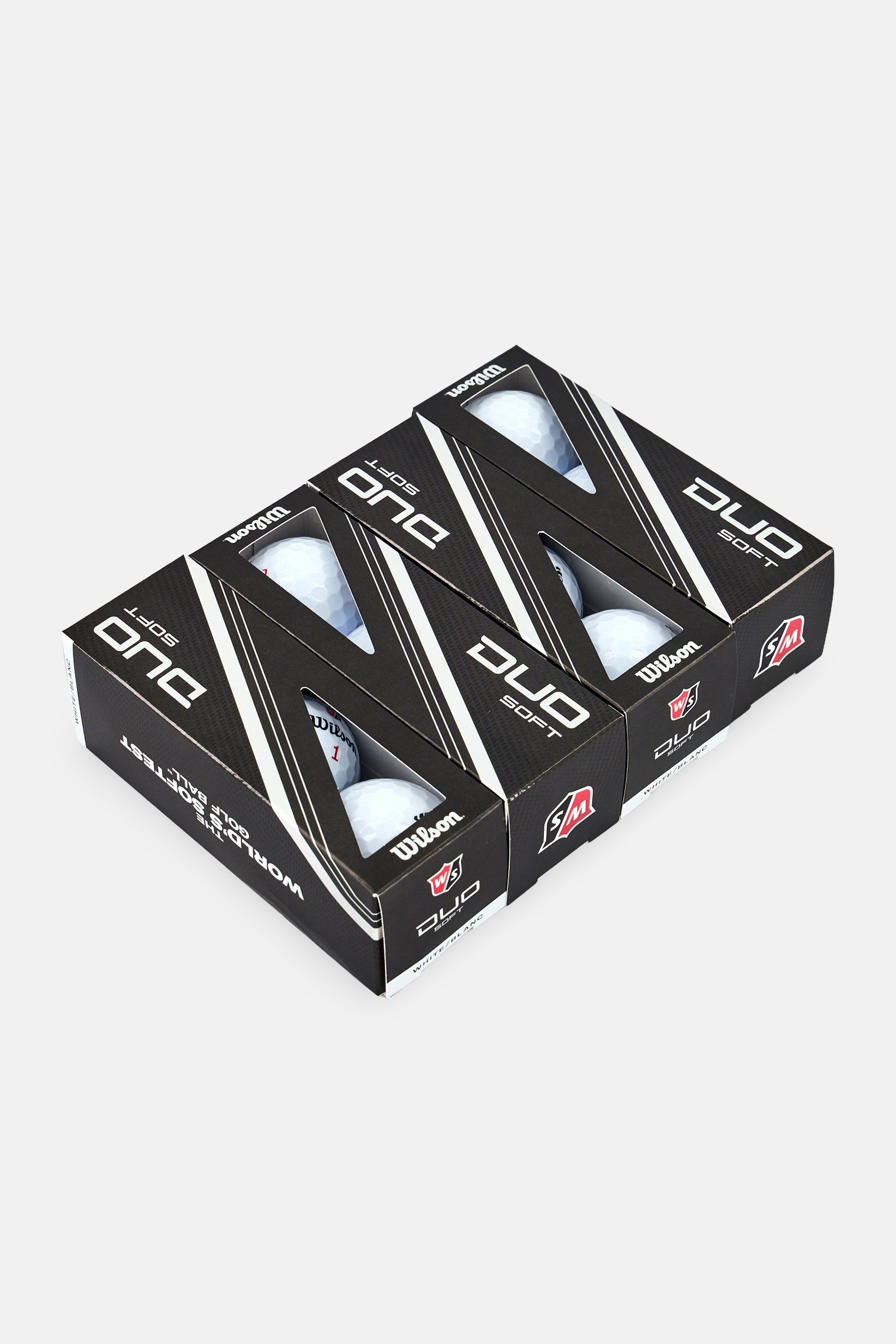 12 Pieces Staff Duo Soft Golf Balls, White