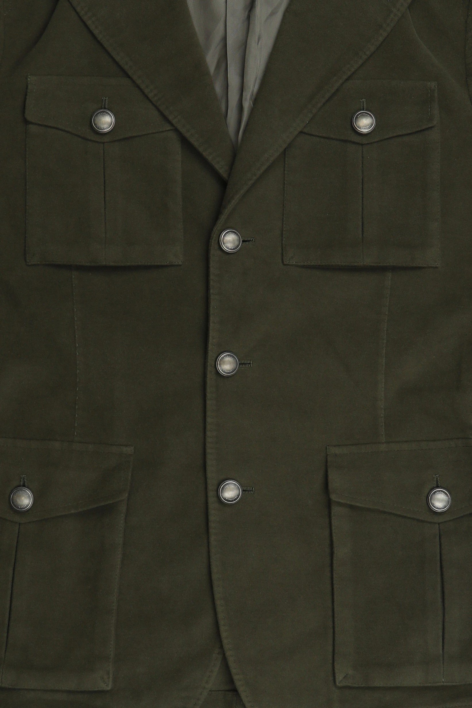 Women Textured Belted Jacket Shirt, Olive
