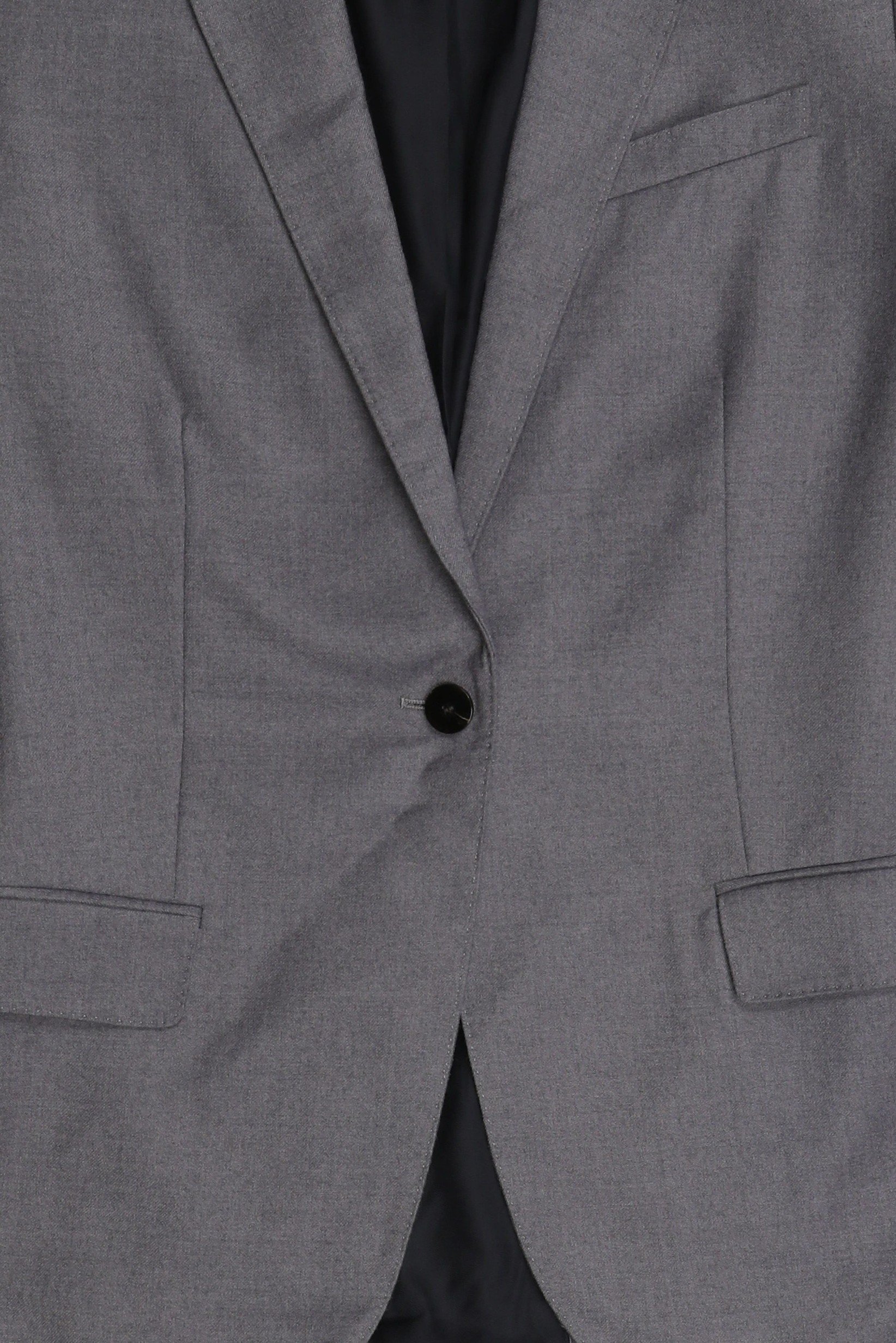 Women Regular Fit Plain Casual Blazer, Grey