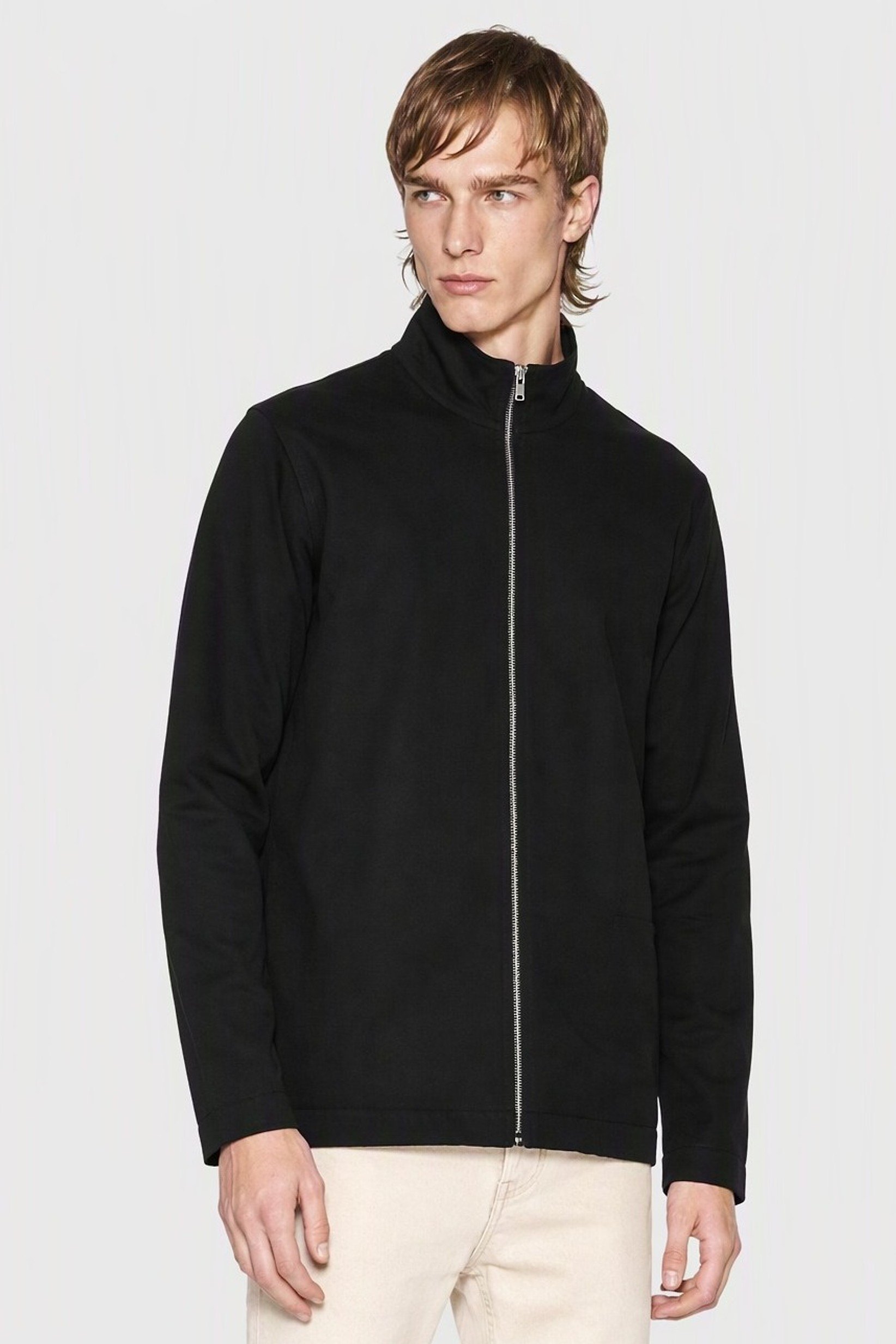 Asos Design Men Plain Jacket Shirt, Black
