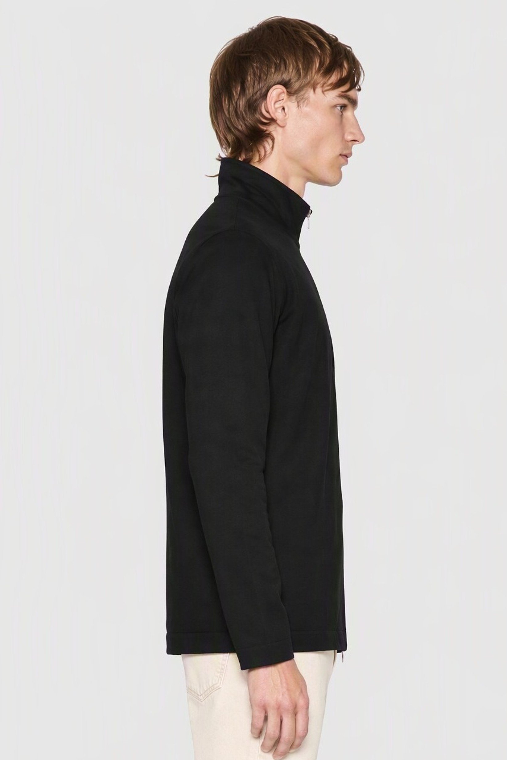Asos Design Men Plain Jacket Shirt, Black