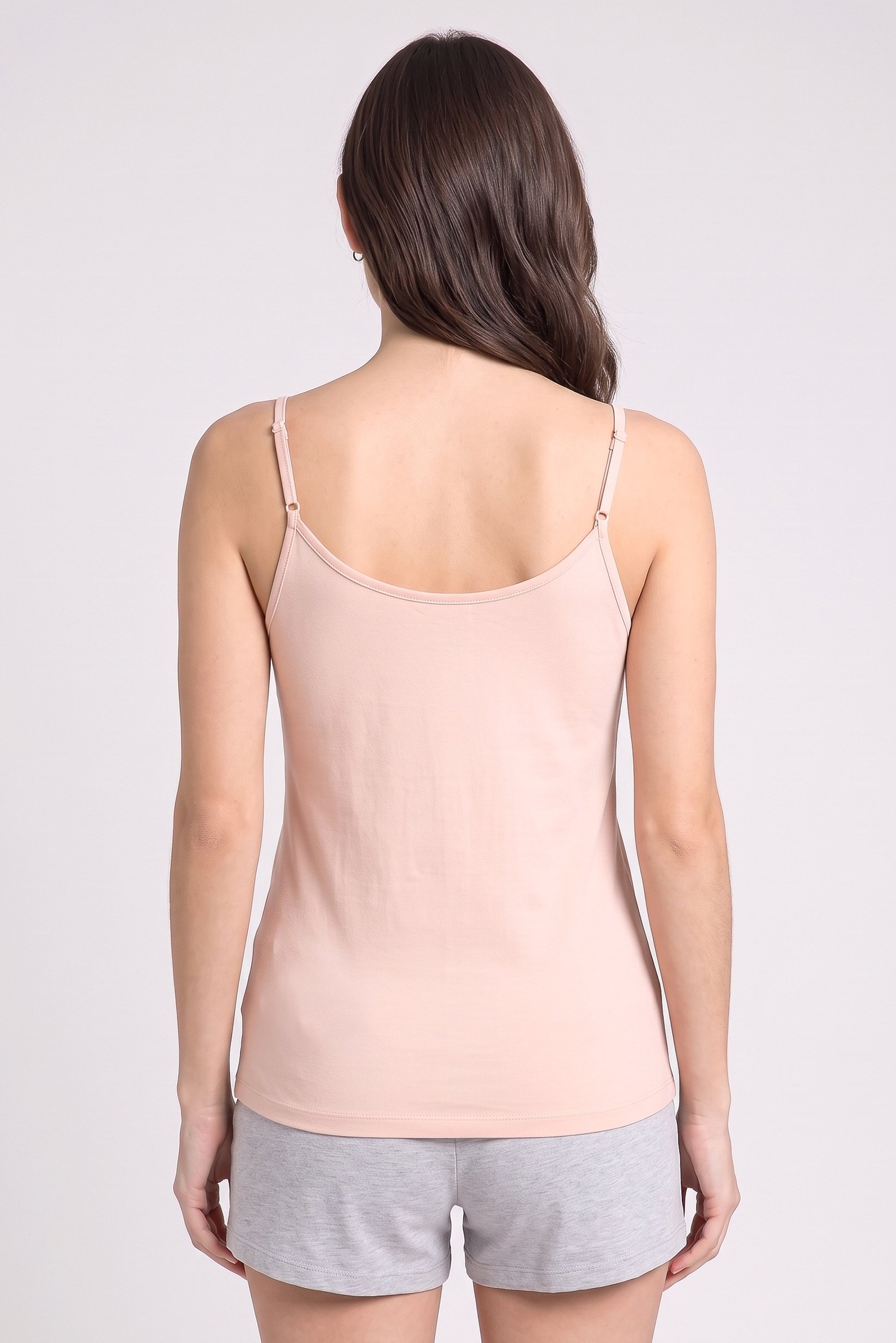 Women 2 Pieces Solid Sleeveless Sleepwear Tank Top, Multicolor