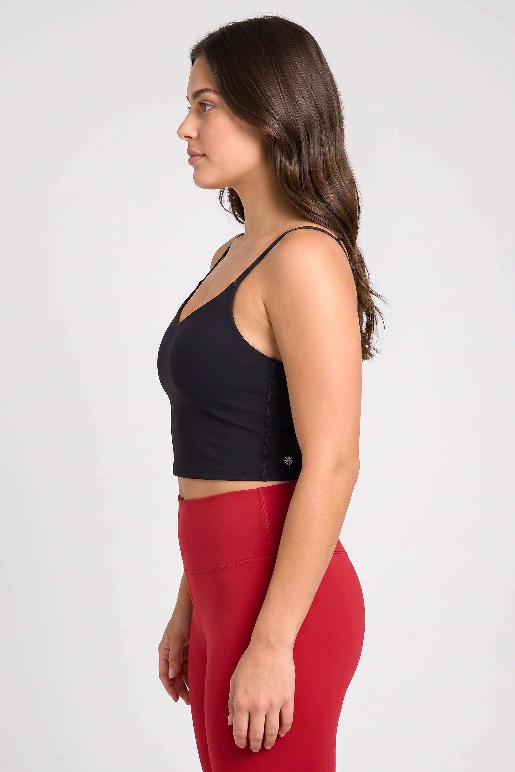 Women Plus Size Plain Padded Training Sports Bra, Black