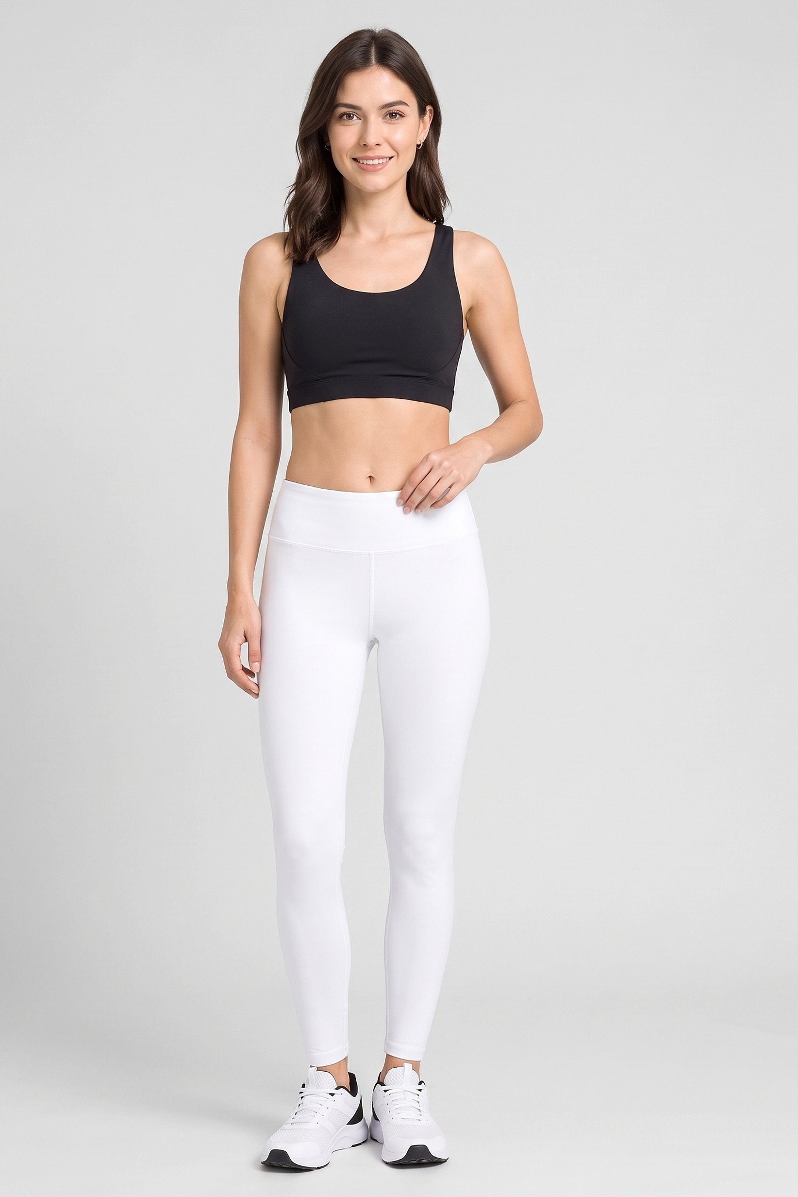 Women Sportswear Fit Plain Training Sports Bra, Black