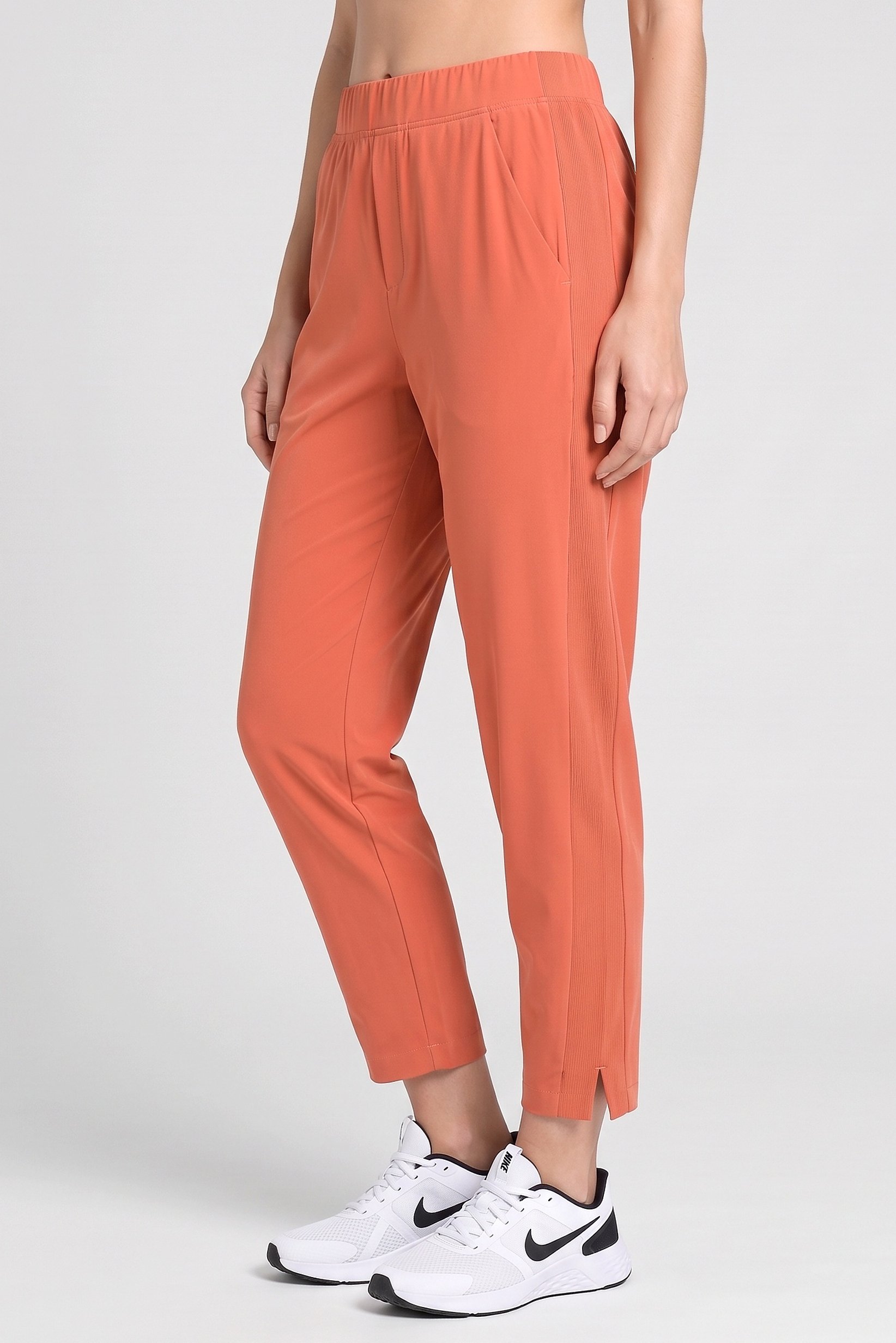 Women Regular Fit Solid Outdoor Track Pants, Old Rose