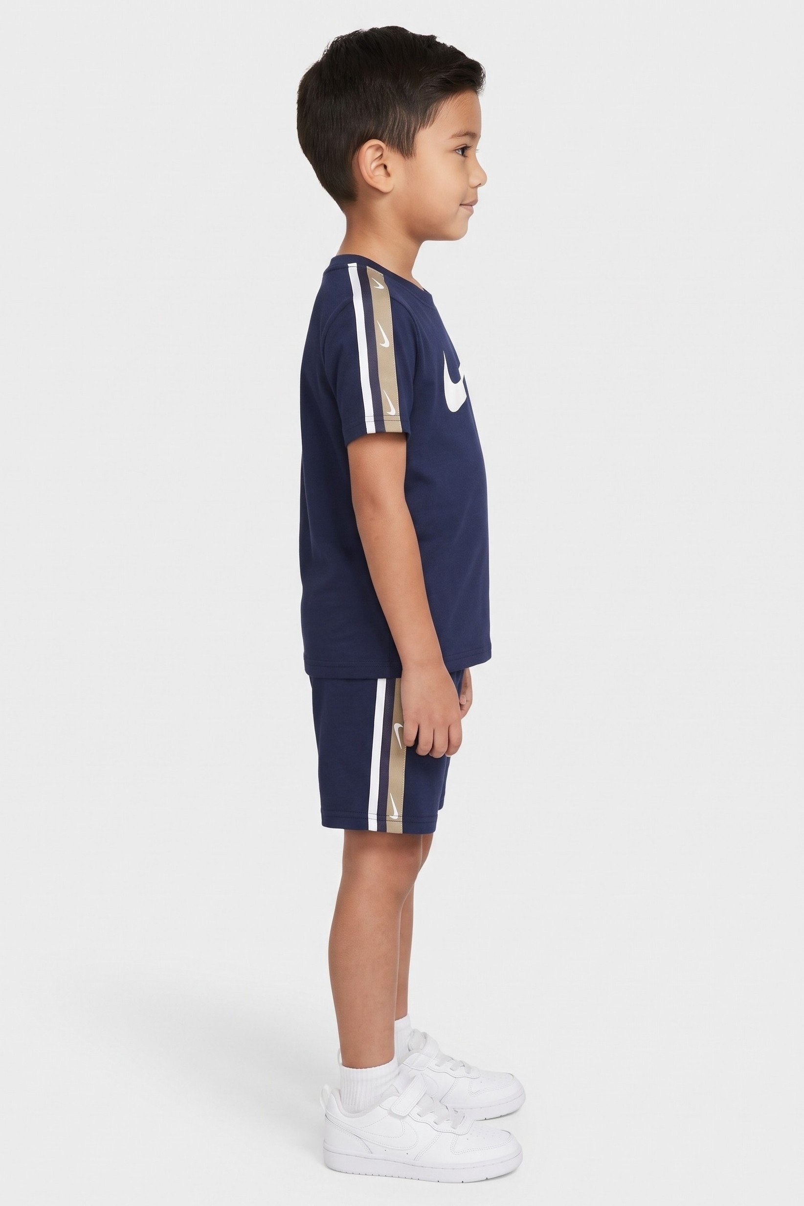 Toddlers Boy 2 Pieces Short Sleeve Outdoor T-Shirt And Shorts Set, Navy