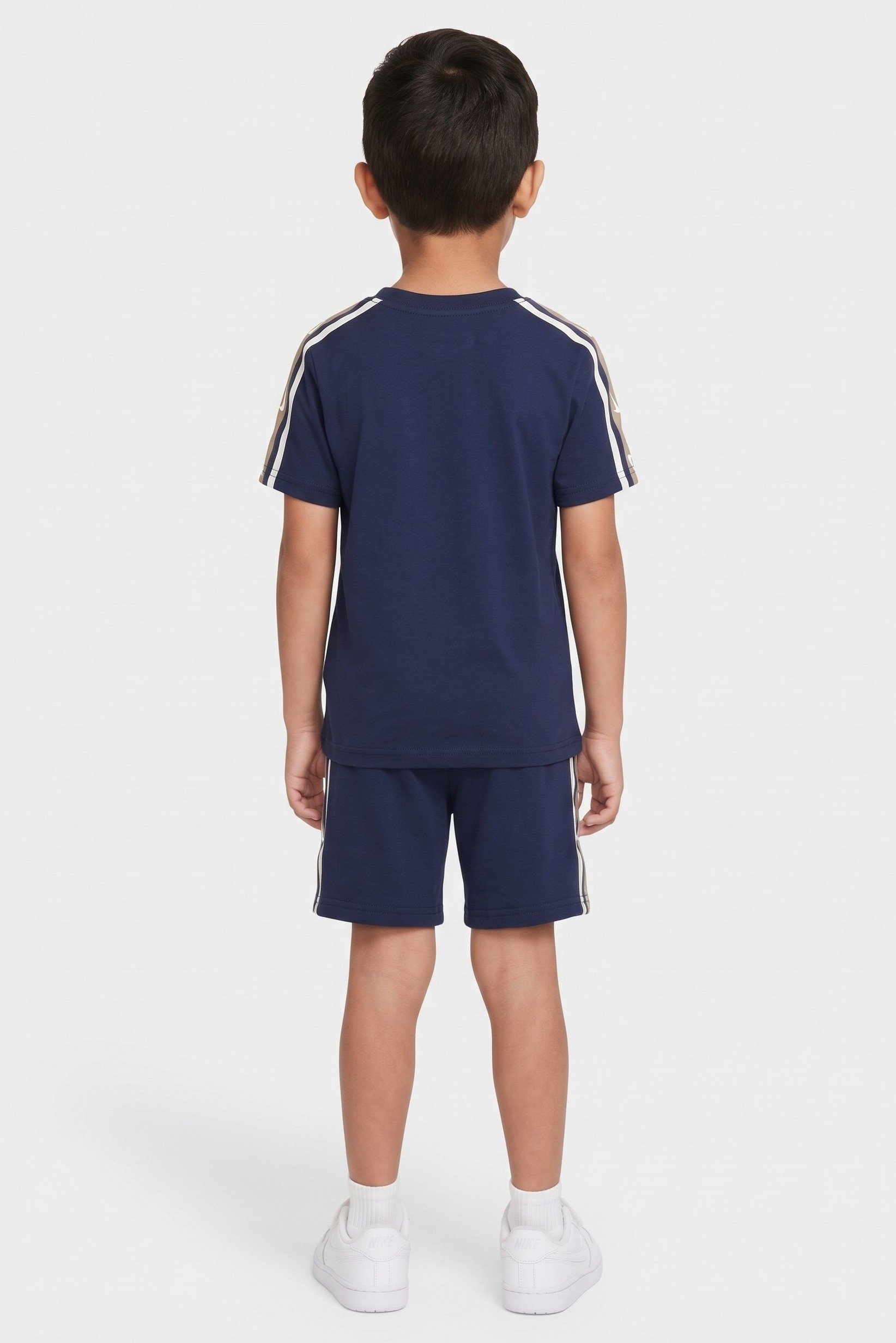 Toddlers Boy 2 Pieces Short Sleeve Outdoor T-Shirt And Shorts Set, Navy
