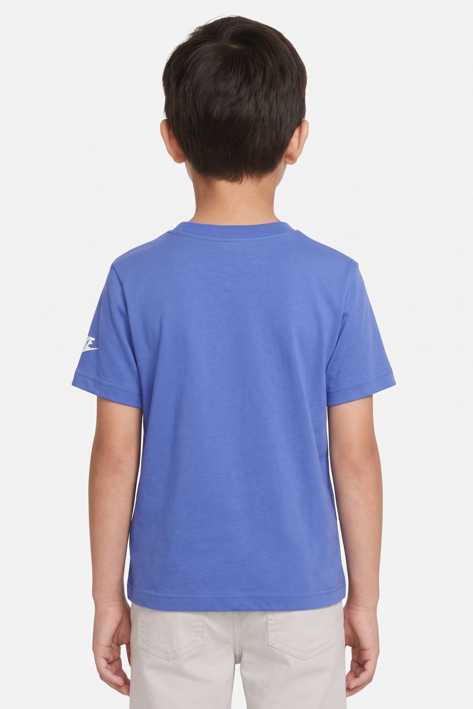 Kids Boy Sportswear Fit Short Sleeve Outdoor T-Shirt, Blue