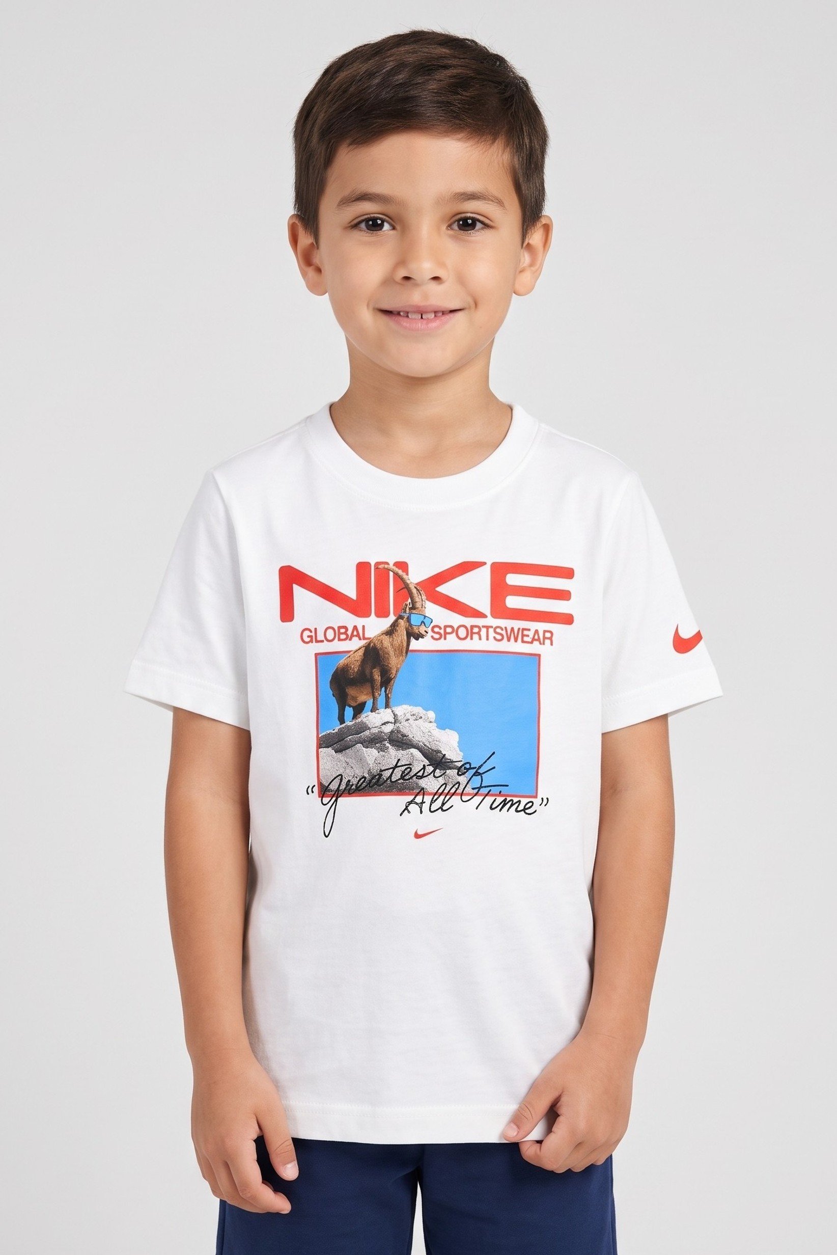 Kids Boy Short Sleeve Outdoor T-Shirt, White