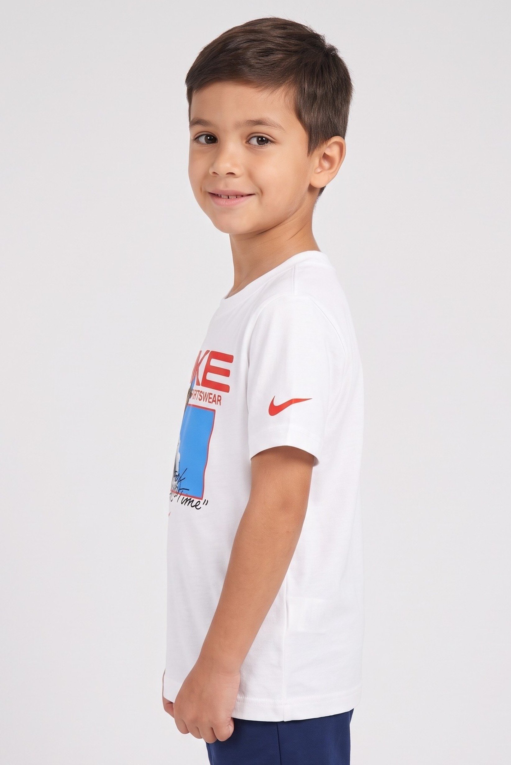 Kids Boy Short Sleeve Outdoor T-Shirt, White