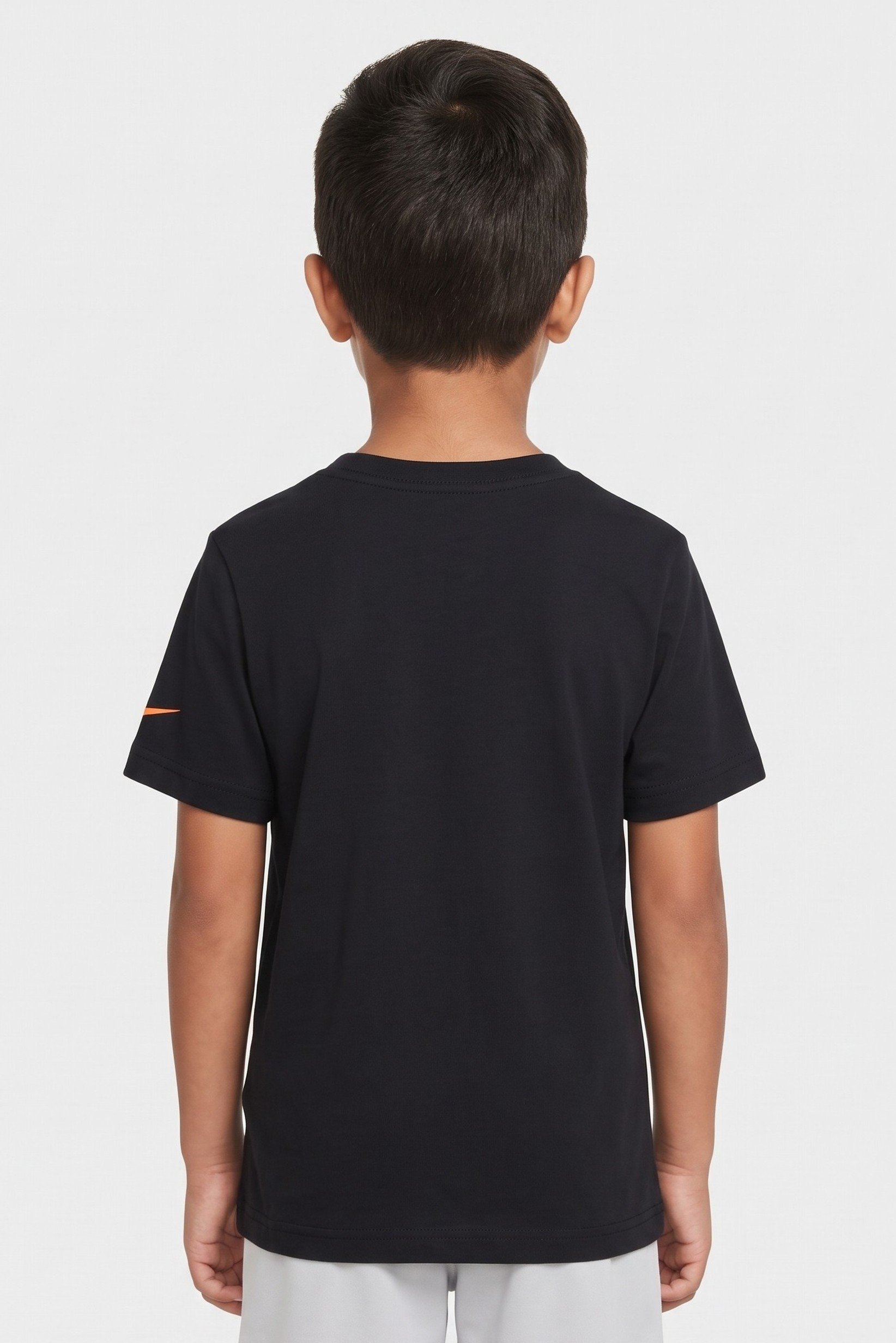 Kids Boy Sportswear Fit Short Sleeve Outdoor T-Shirt, Black