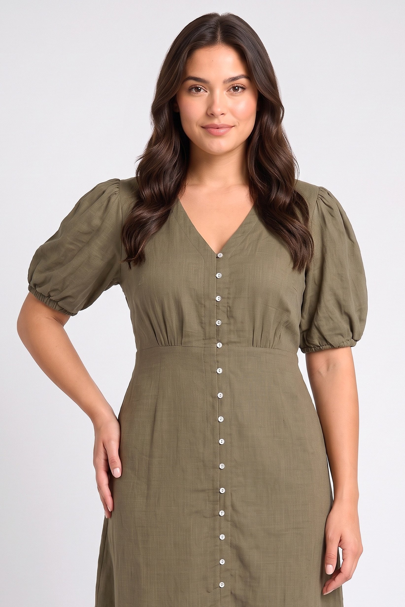 Women Heather Maxi Dress, Olive