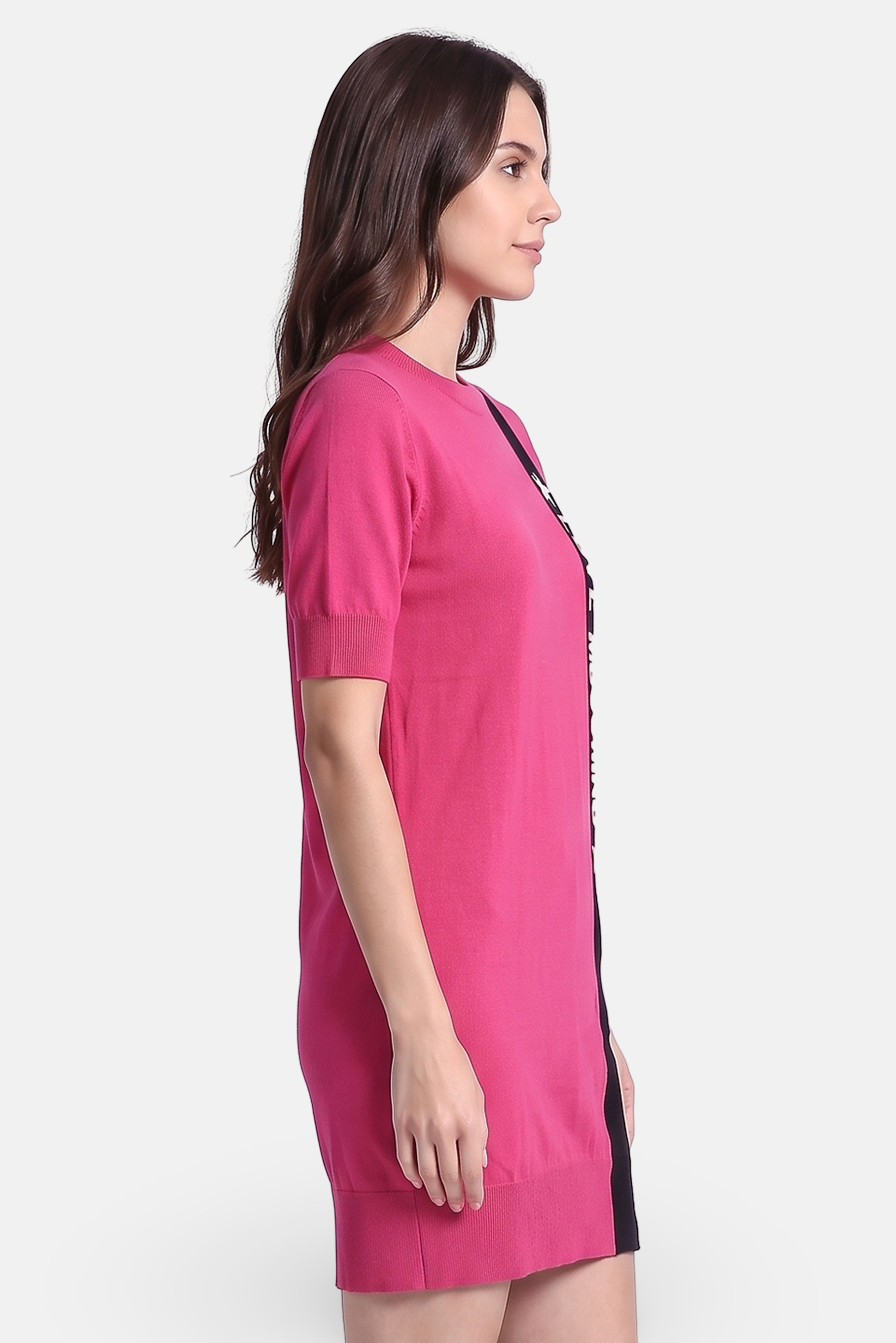 Women Brand Logo Sweater Dress, Pink