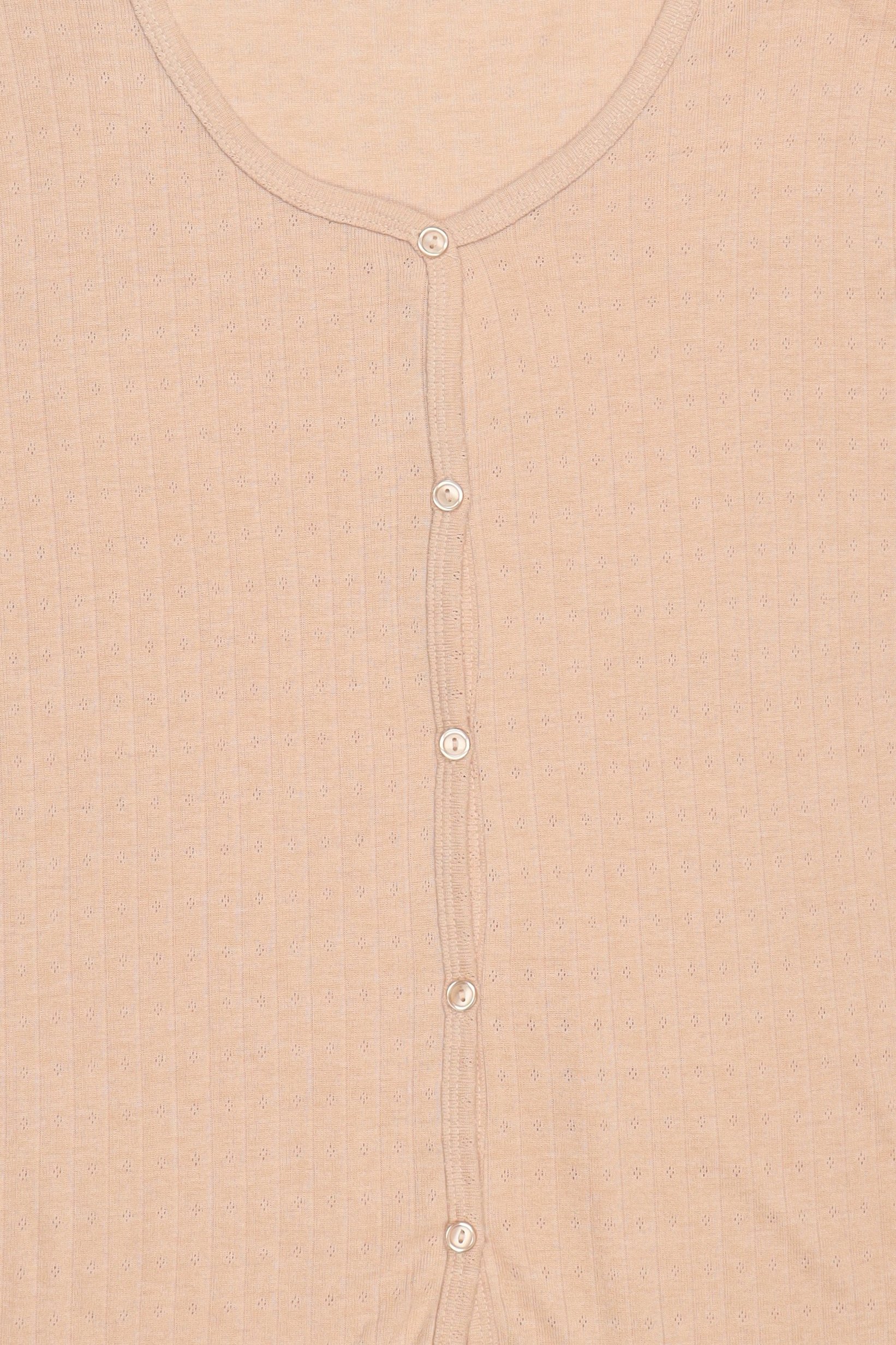 Women 2 Pieces Long Sleeve Top And Bottom Pajama Set, Dark Peach
