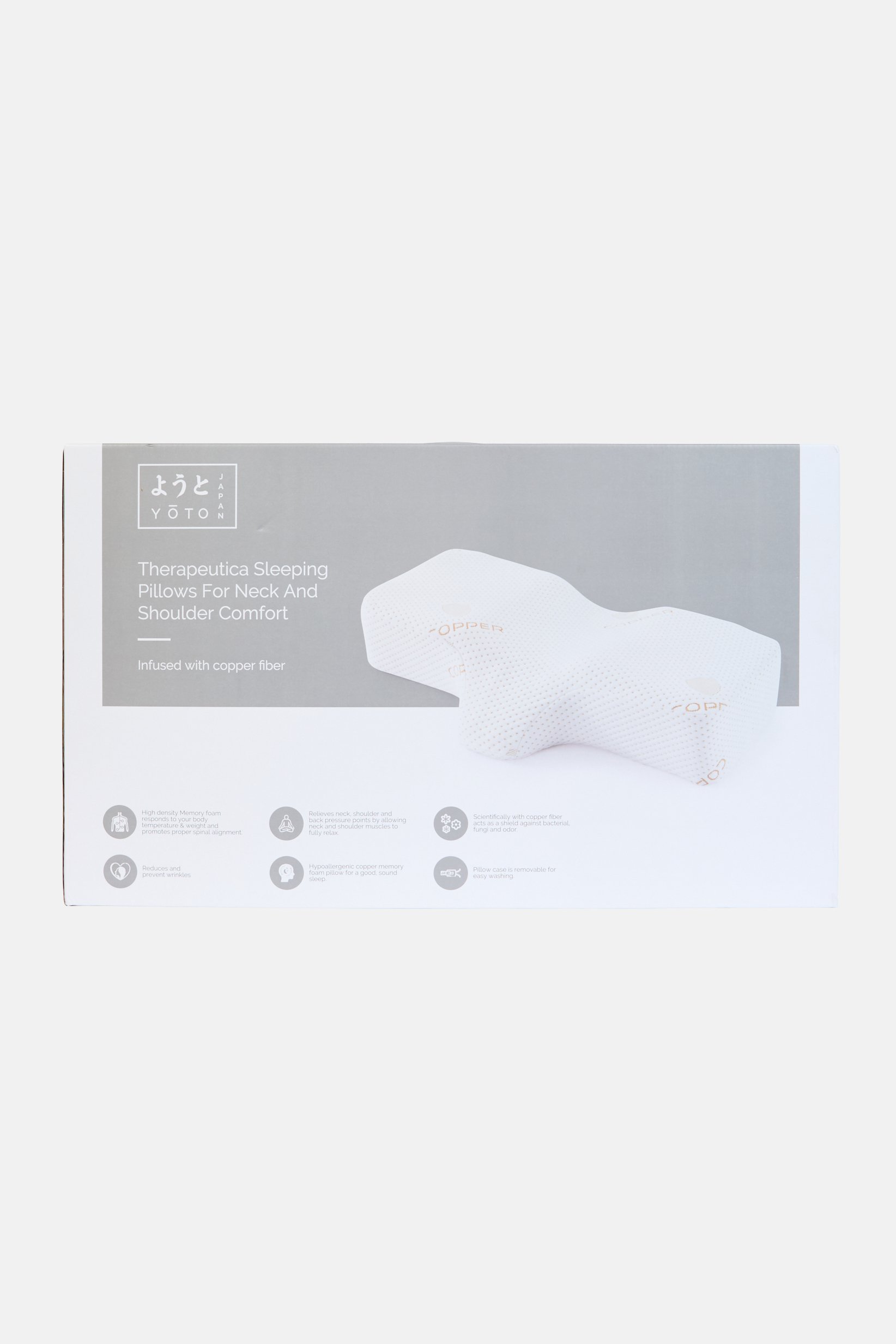 Therapeutica Sleeping Pillows For Neck And Shoulder Comfort, White