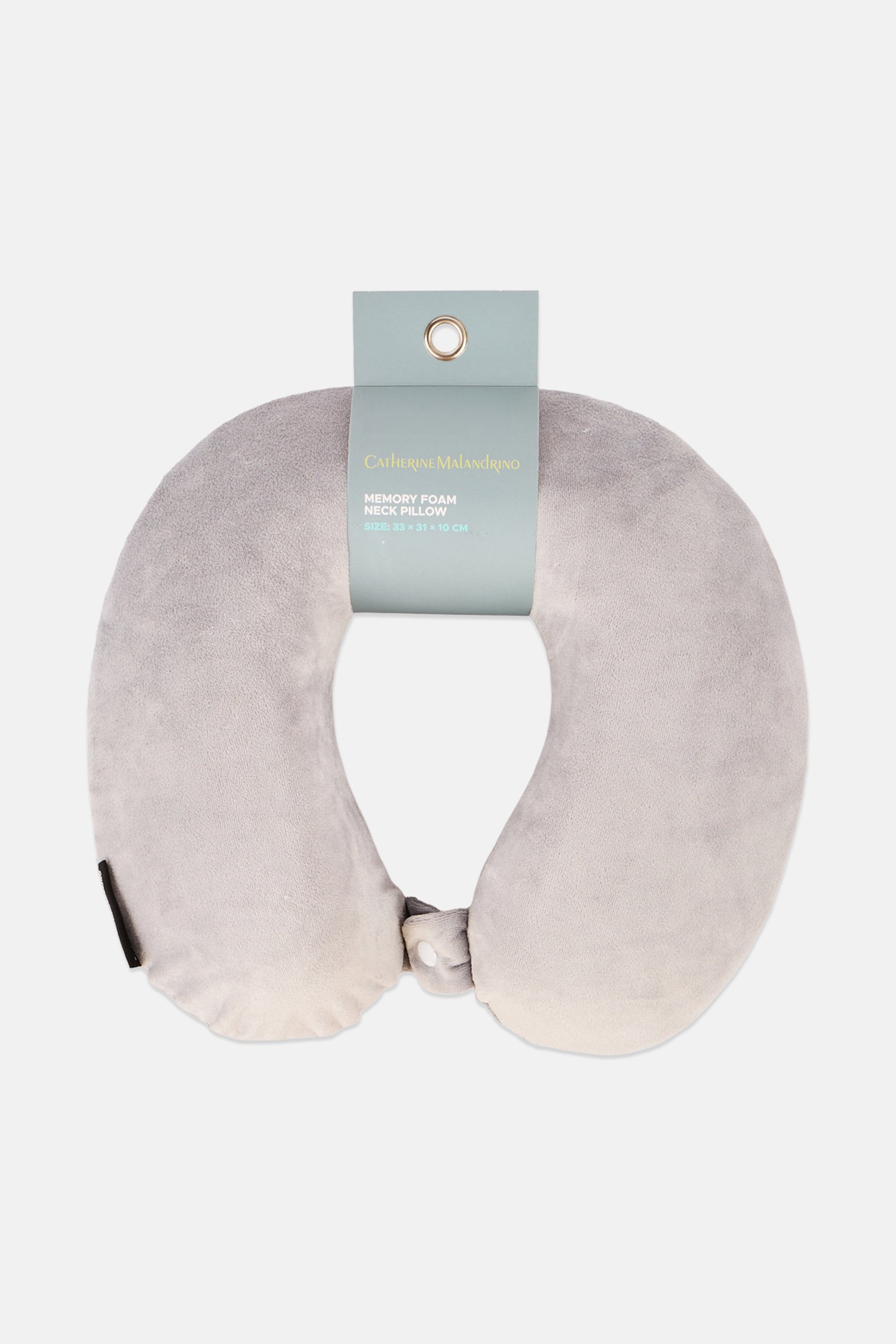Memory Foam Neck Pillow, Grey