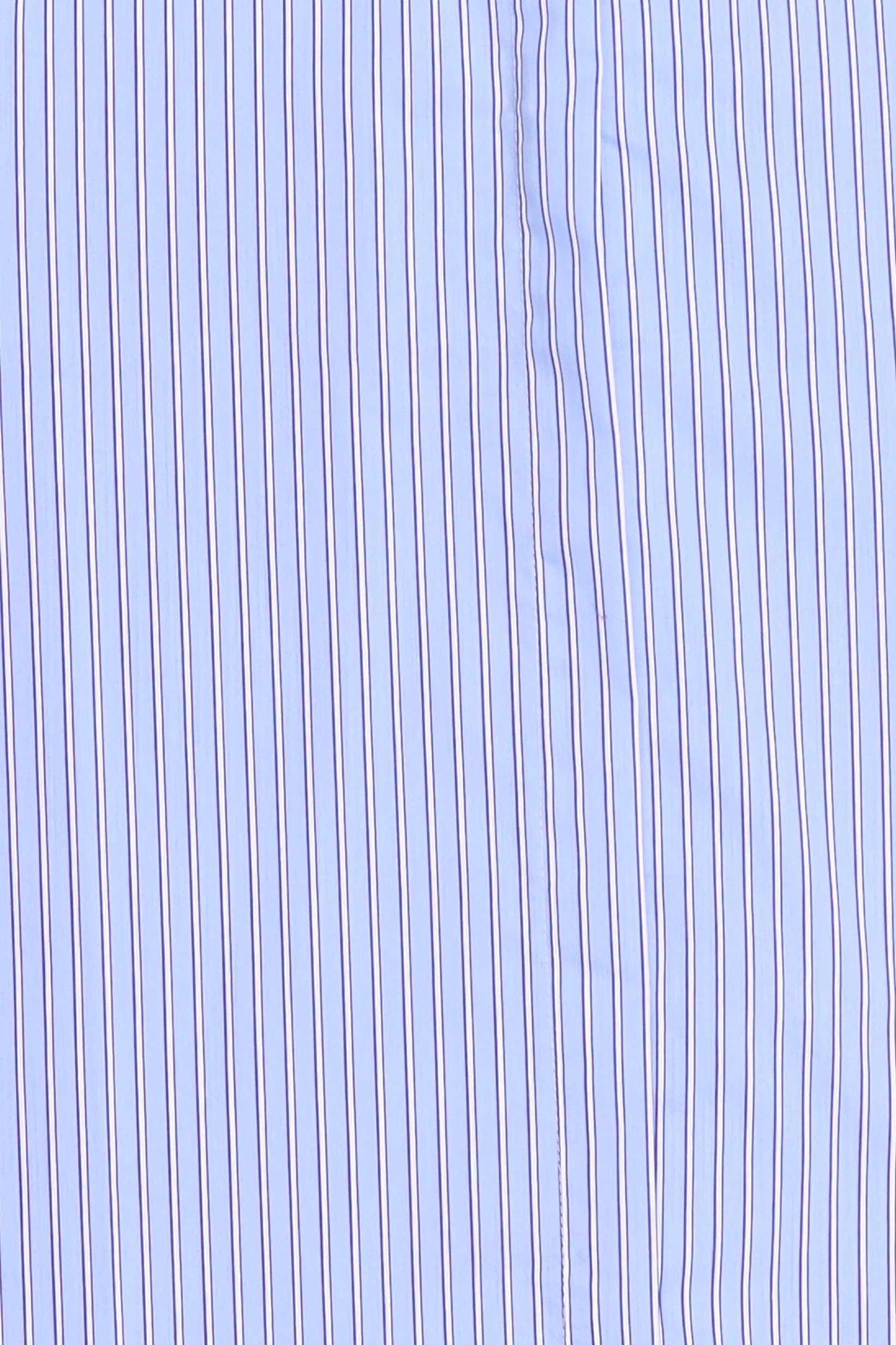 Women High Neck Long Sleeve Stripe Shirt, Light Blue
