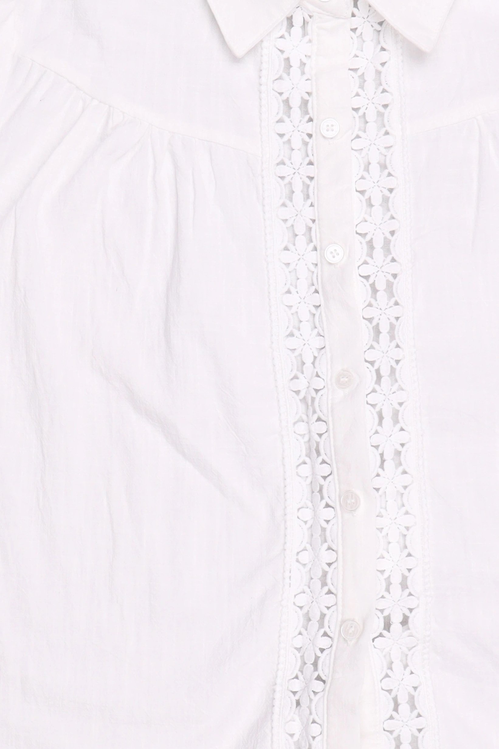 Women Regular Fit Long Sleeve Textured Shirt, White