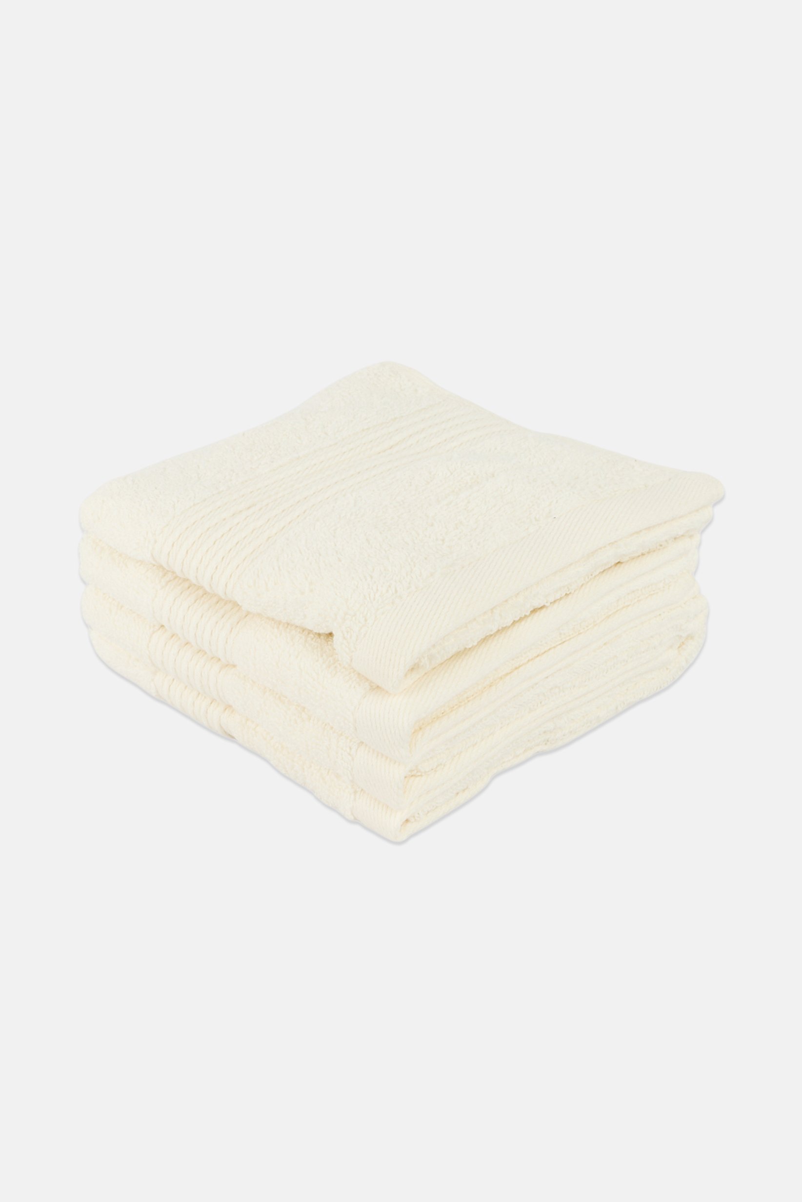 4 Pieces Hand Towel Set, White