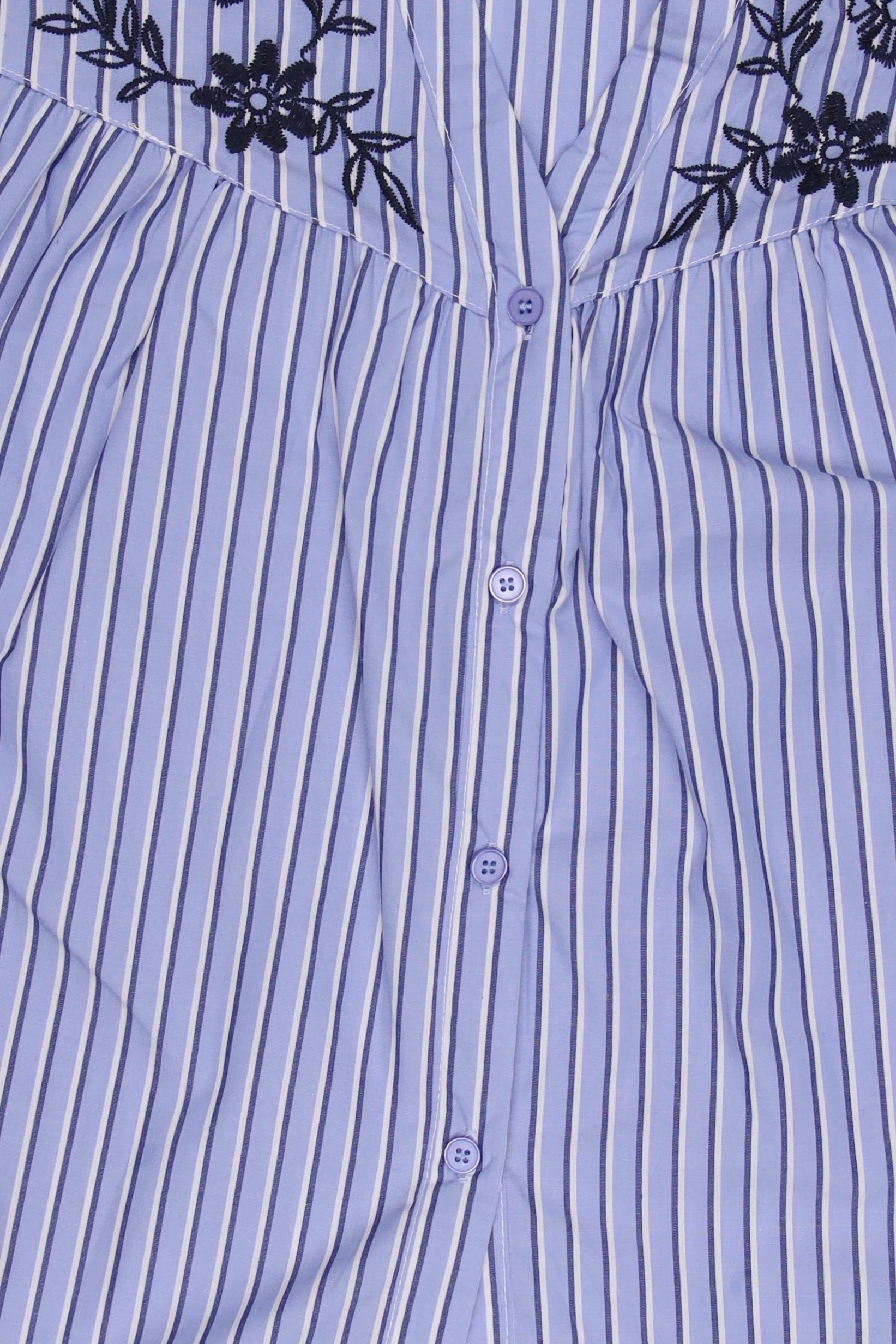 Women V-Neck Long Sleeve Stripe Blouse, Multicolor