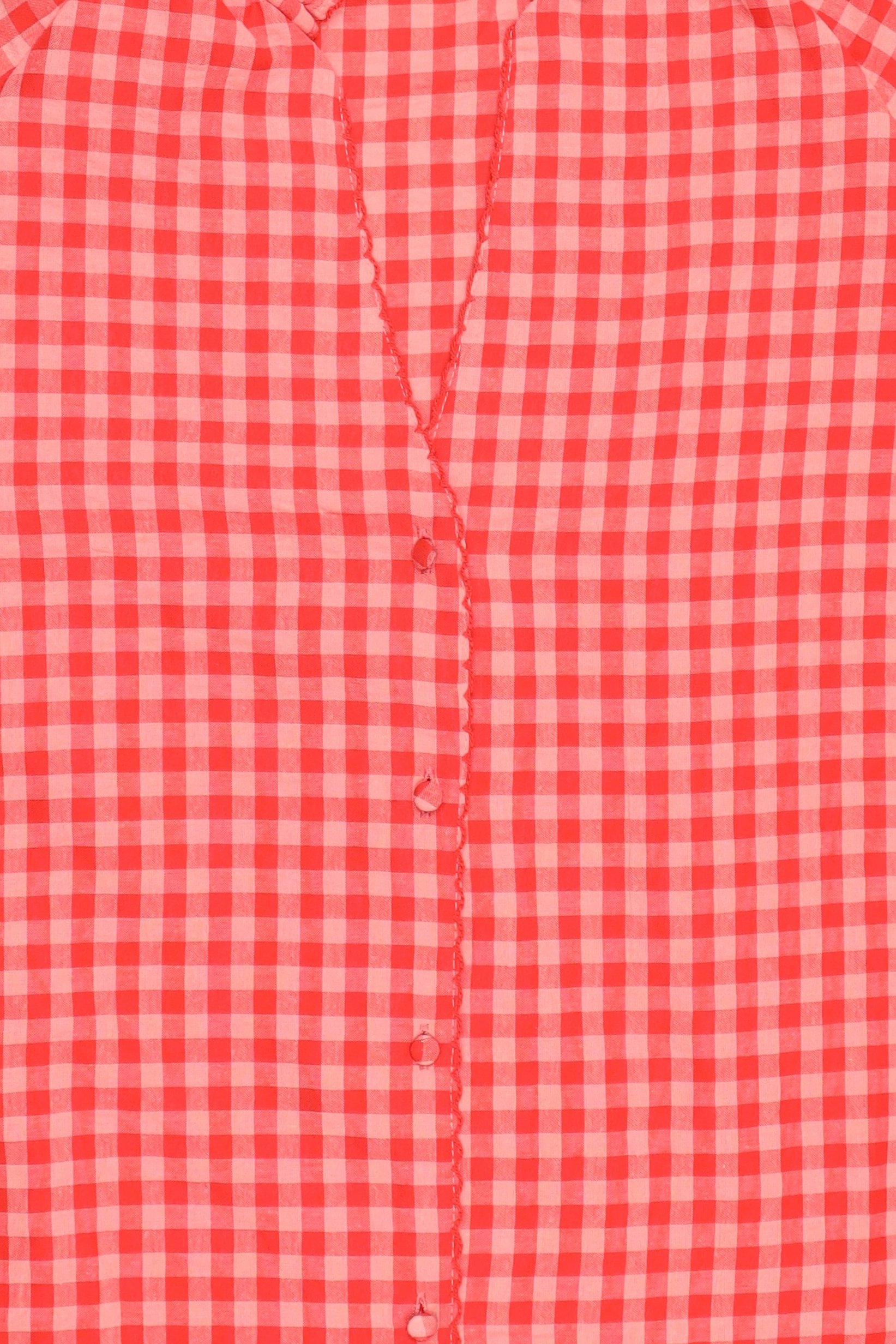 Women V-Neck Long Sleeve Plaid Shirt, Multicolor