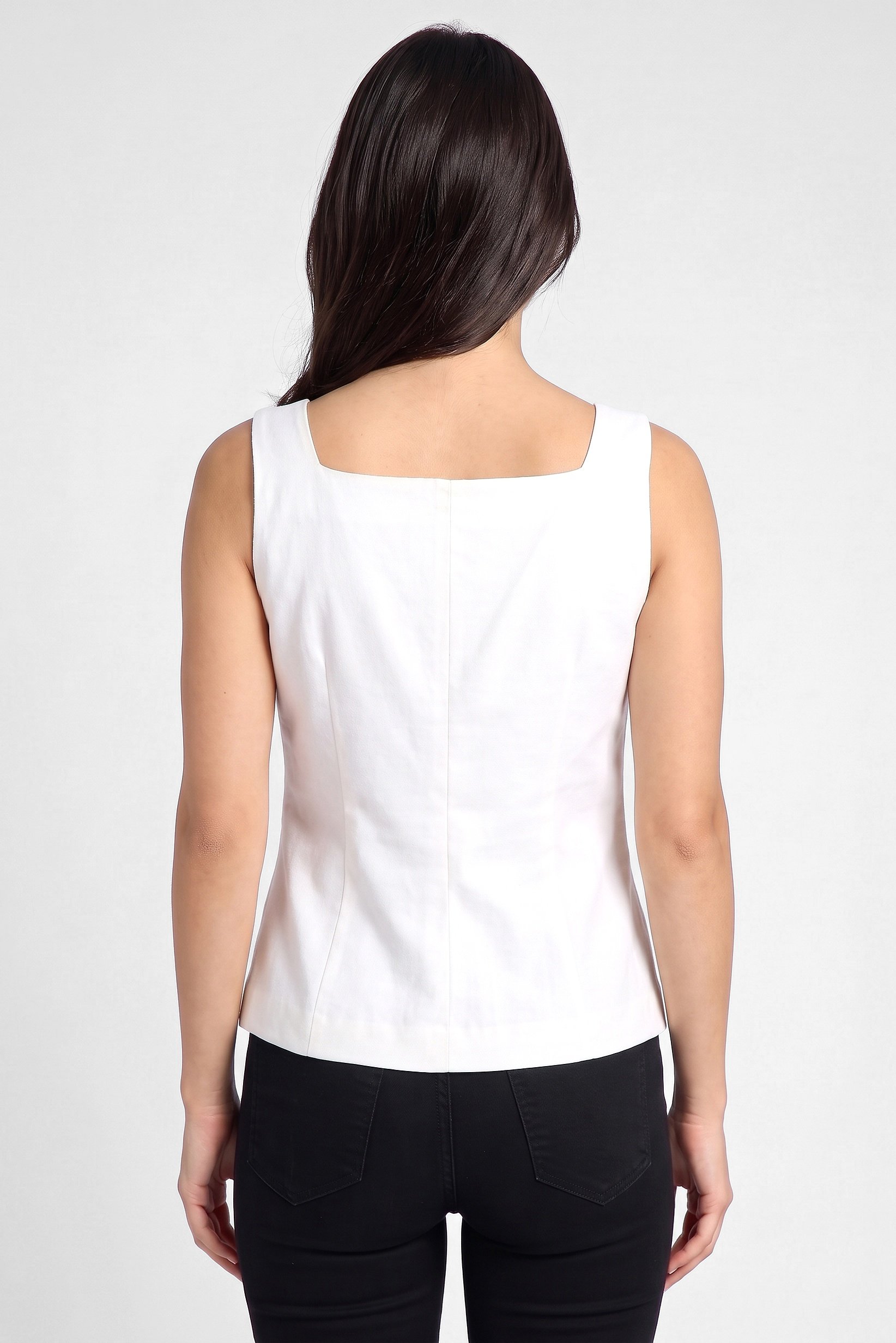 Women Regular Fit Sleeveless Waistcoat, Beige