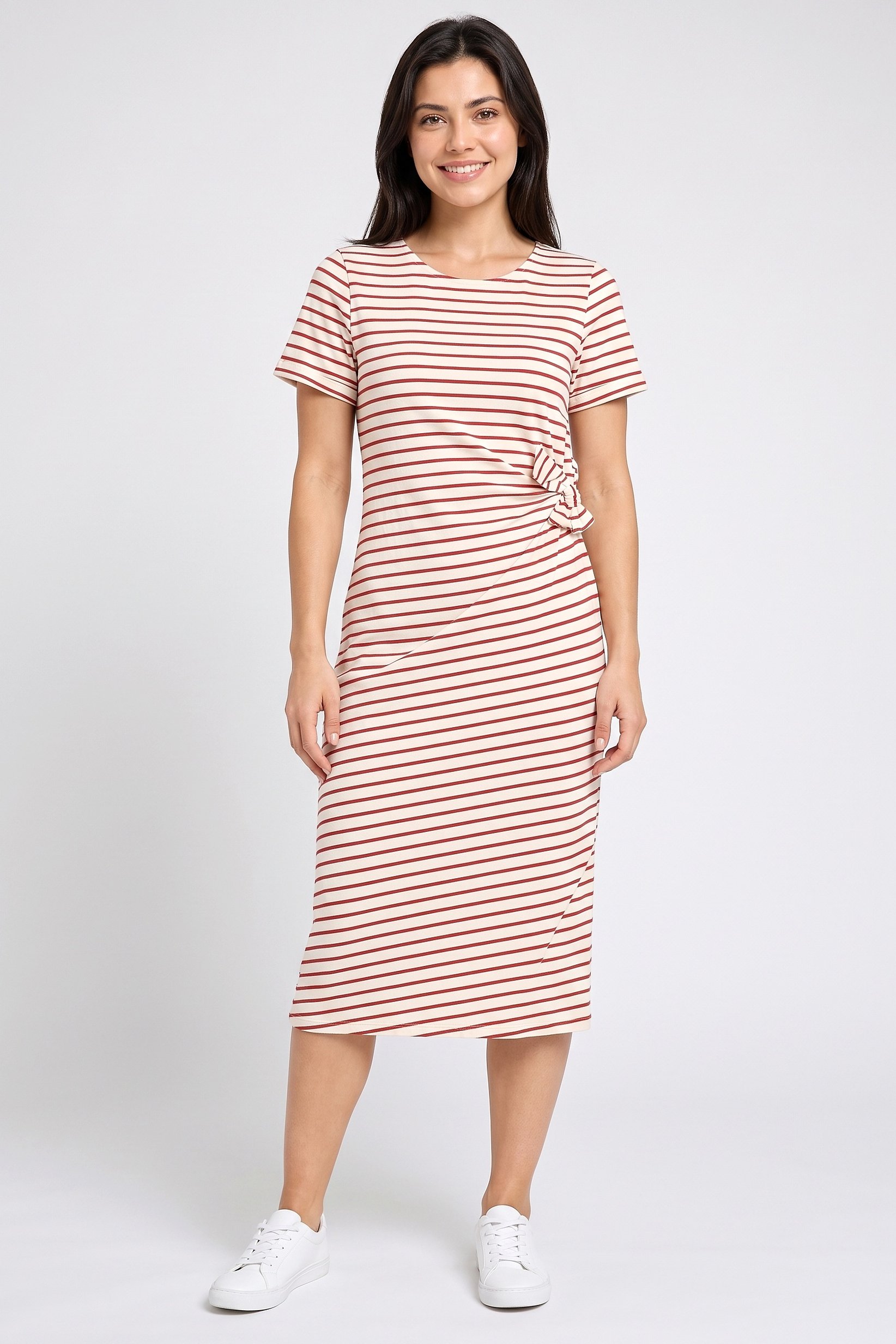 Women Stripe Midi Dress, Multicolor