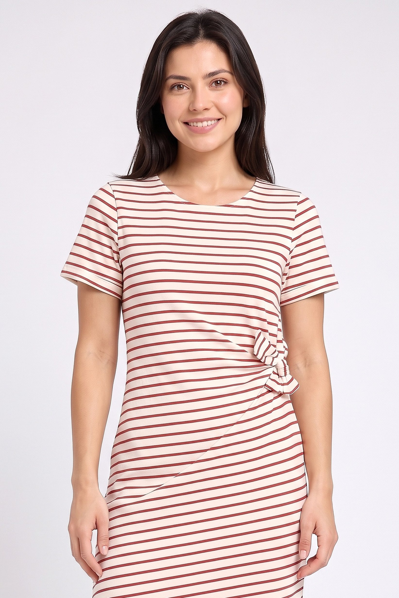 Women Stripe Midi Dress, Multicolor