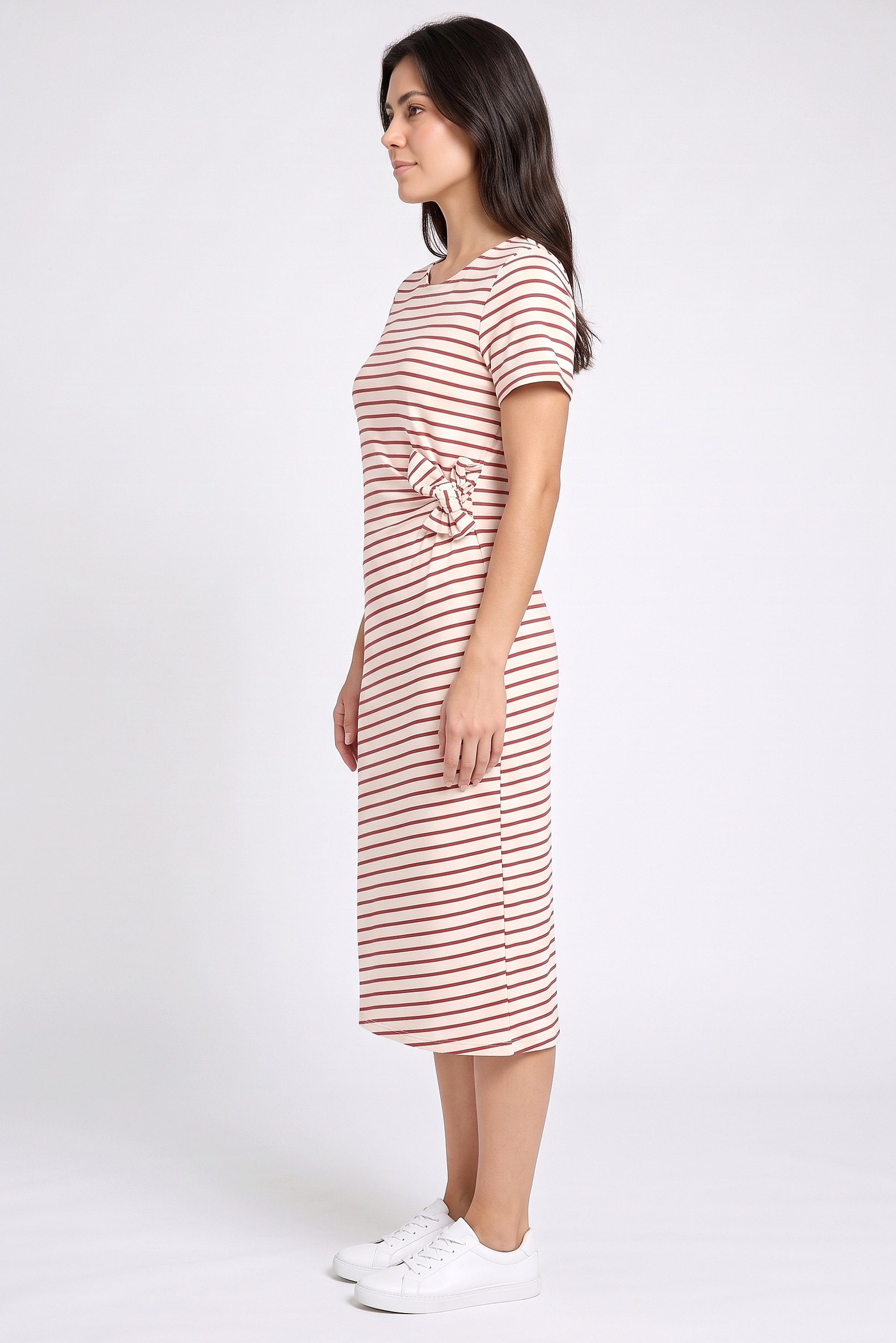 Women Stripe Midi Dress, Multicolor