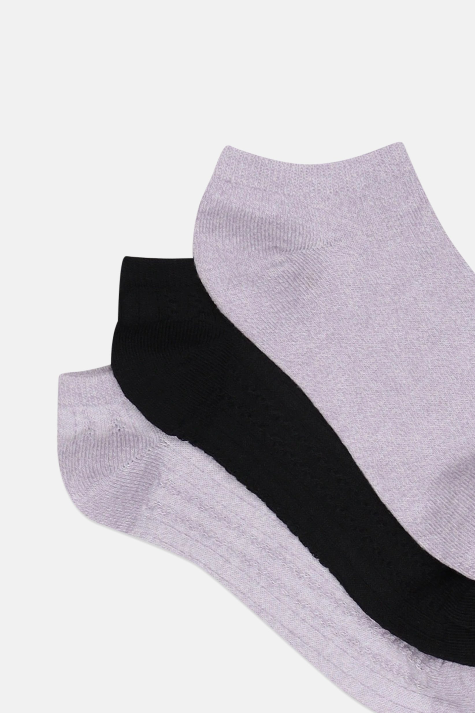 Women 10 Pairs Plain Quarter Socks, Multicolor