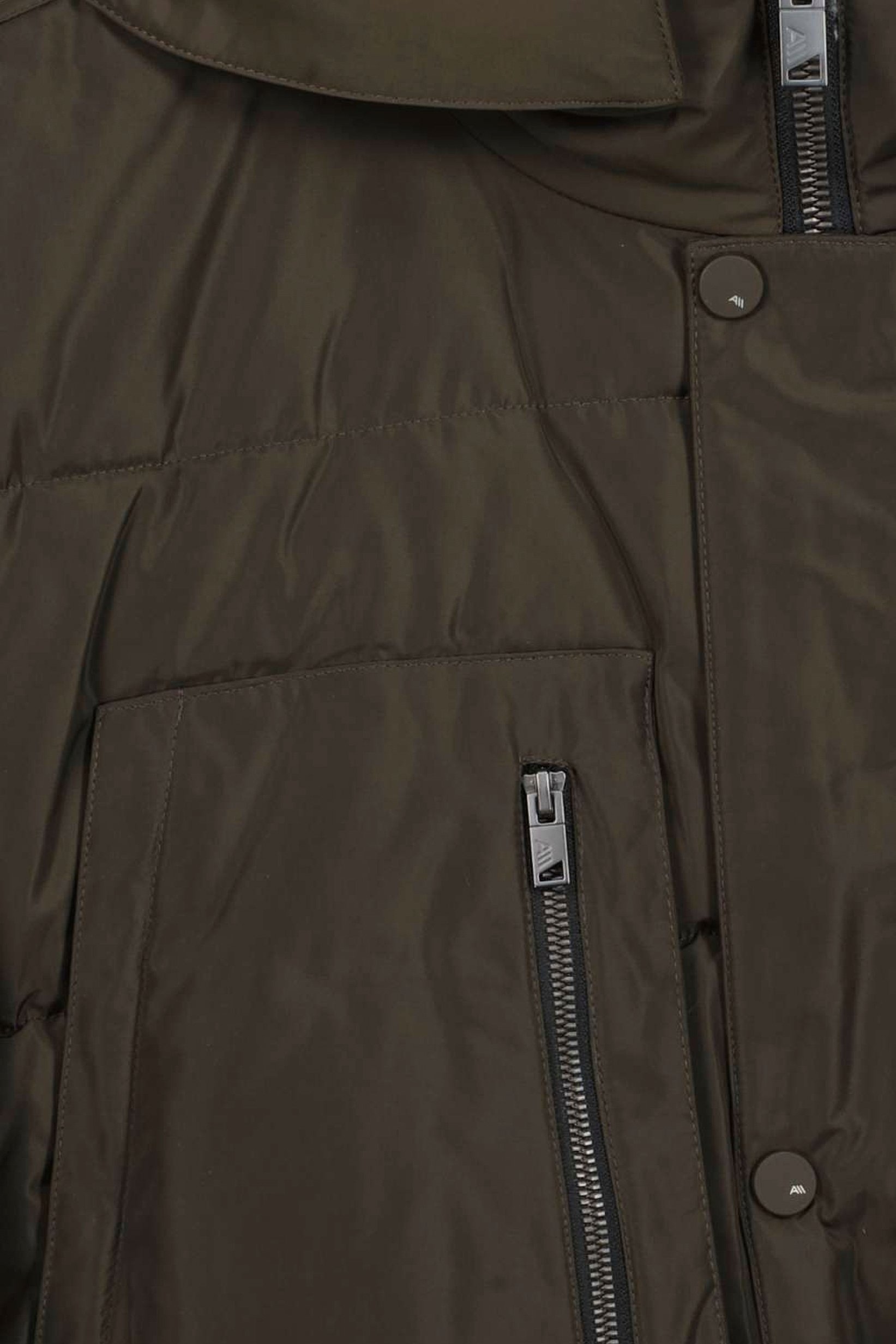 Men Quilted Puffer Jacket, Deep Olive