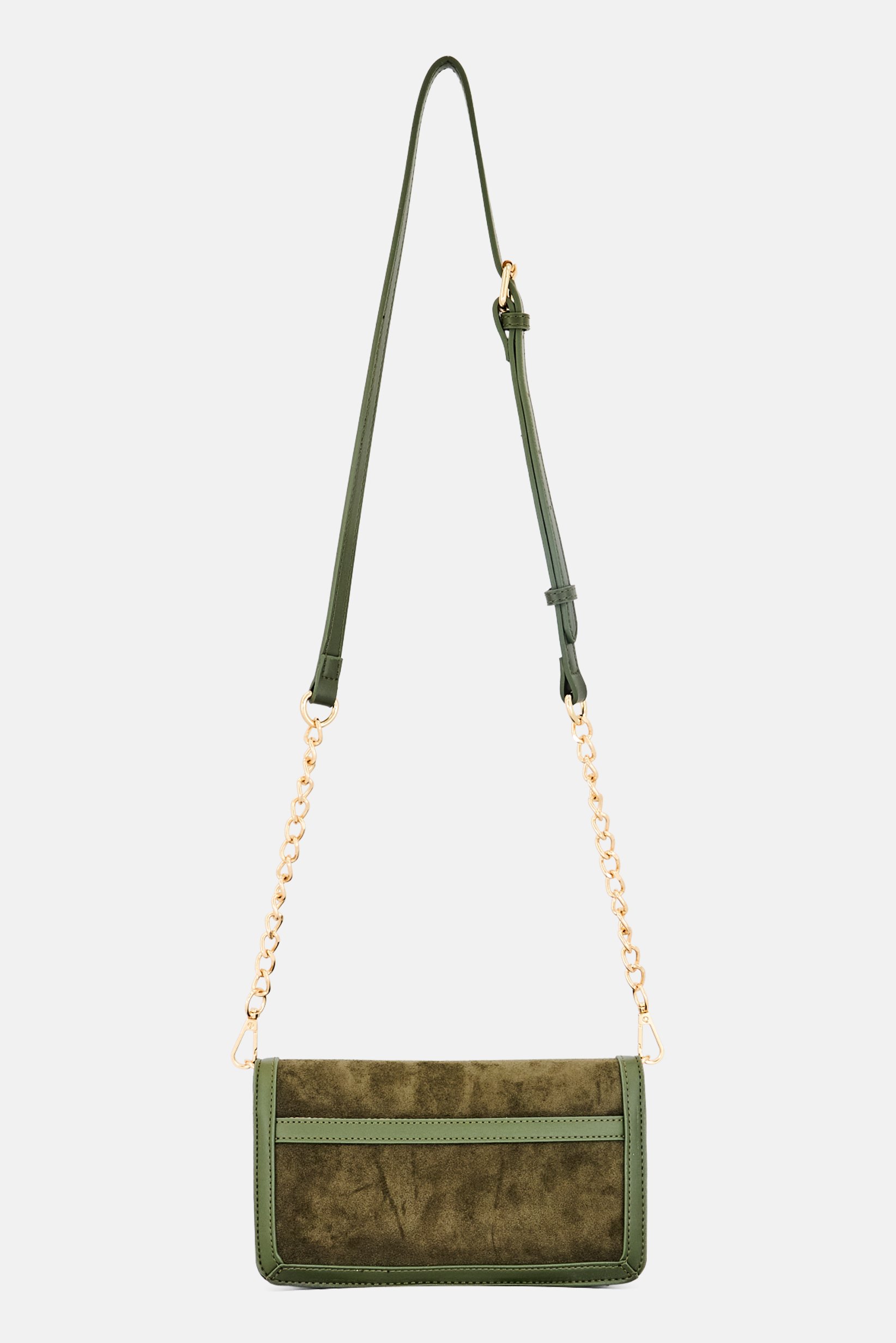 Women Brand Logo Cross Body Bag, Olive