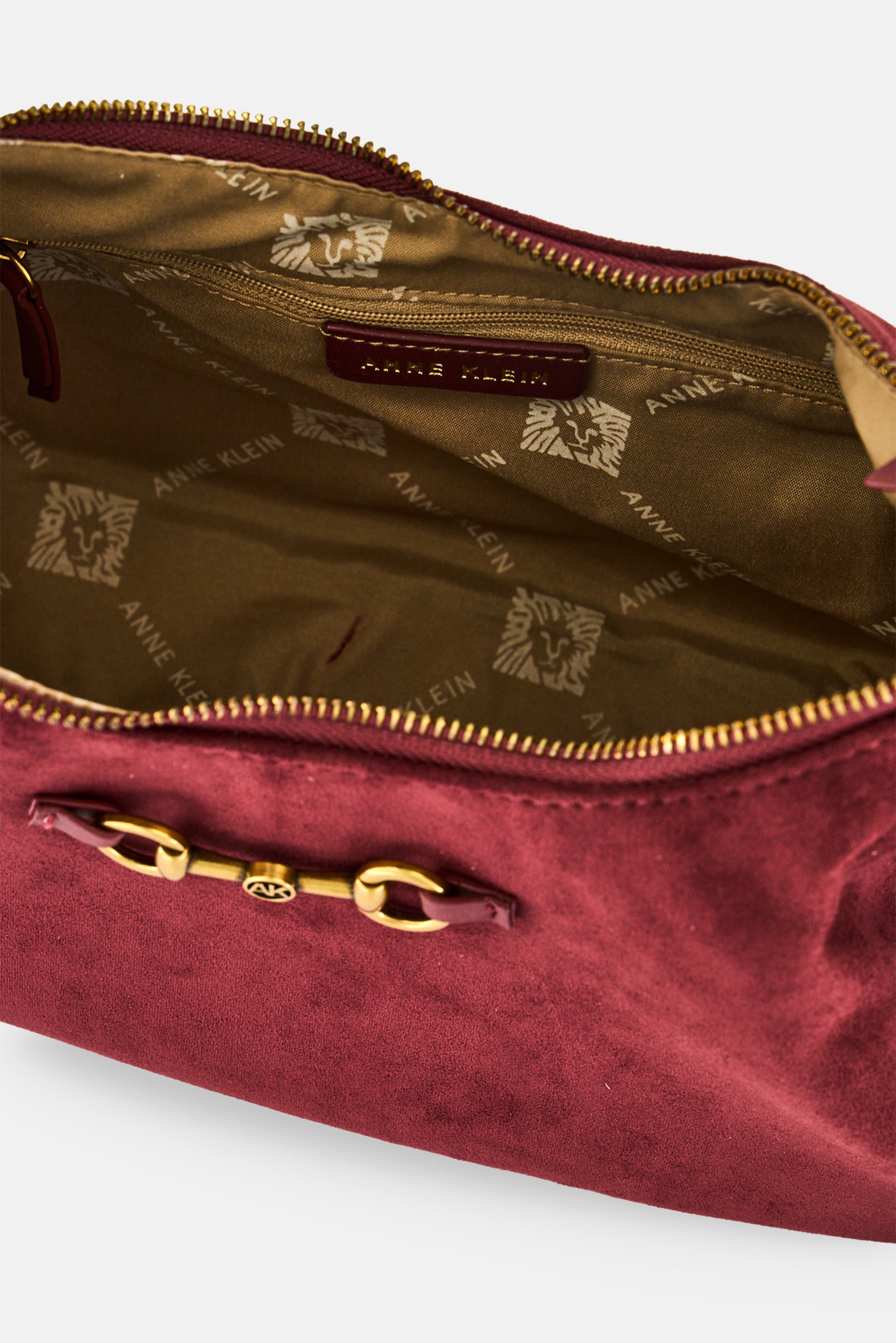 Women Brand Logo Shoulder Bag, Burgandy