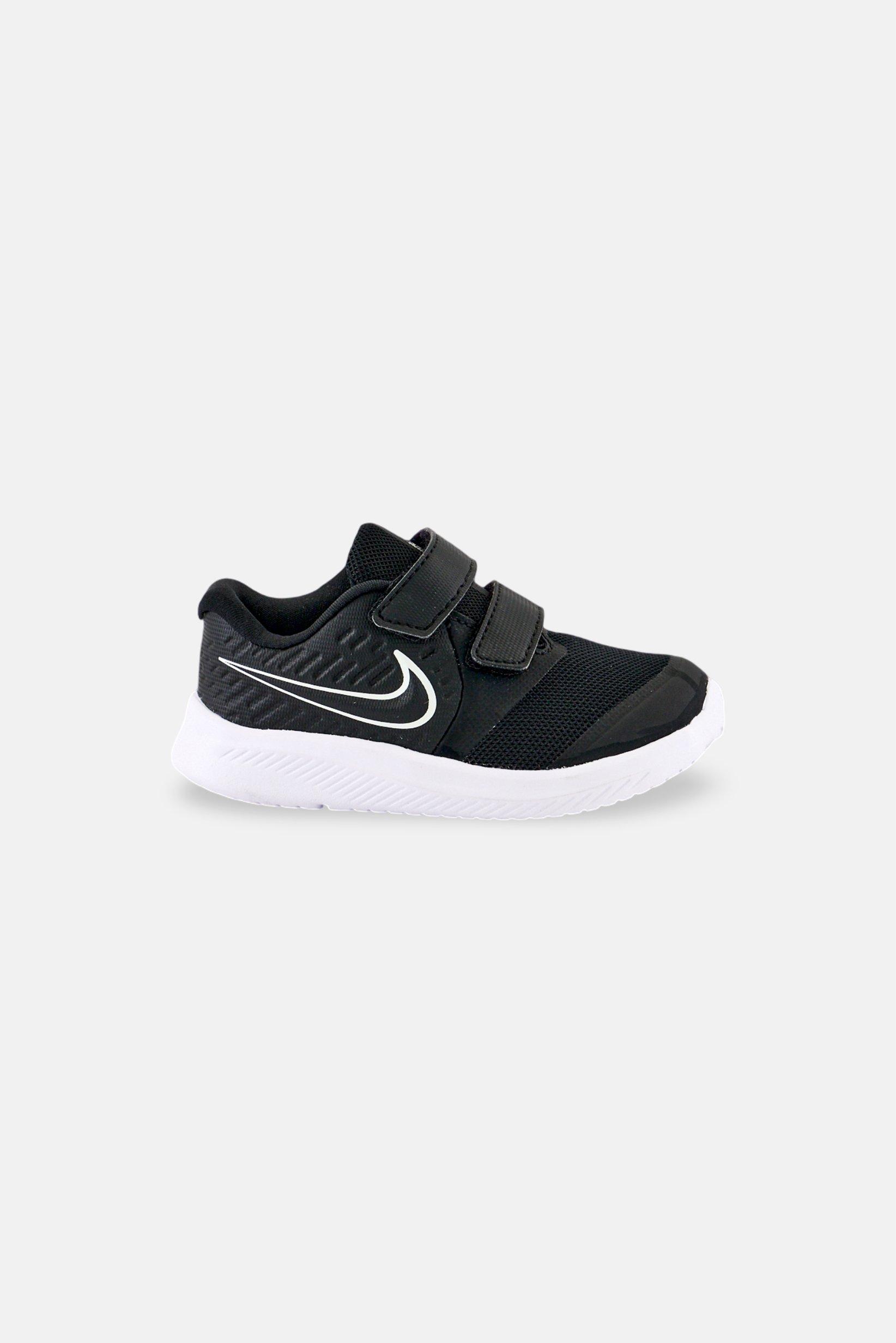 Toddlers Girl Star Runner 2 Velcro Closure Running Shoes, Black