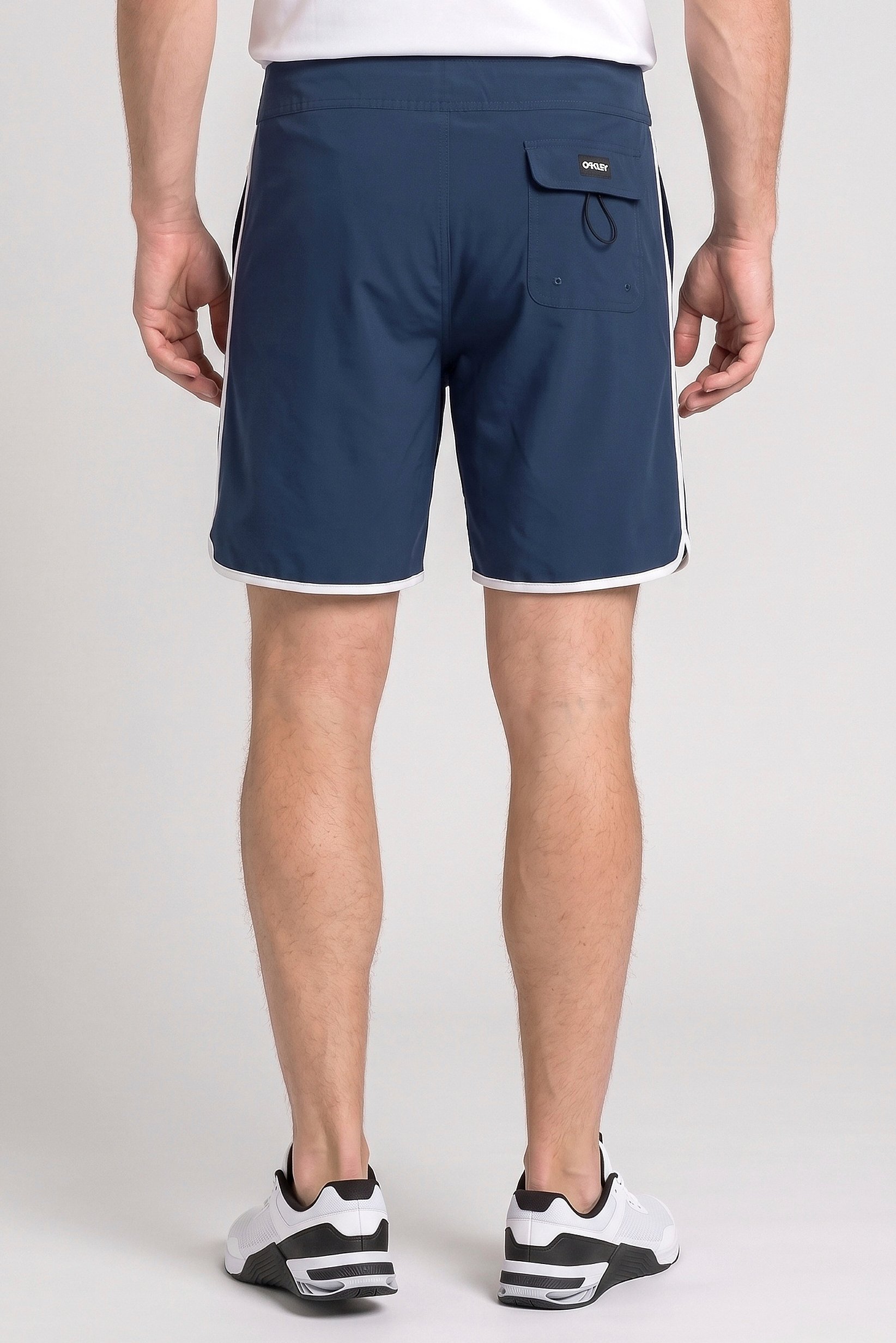 Men Performance Fit Brand Logo 19 Inseam Outdoor Shorts, Navy