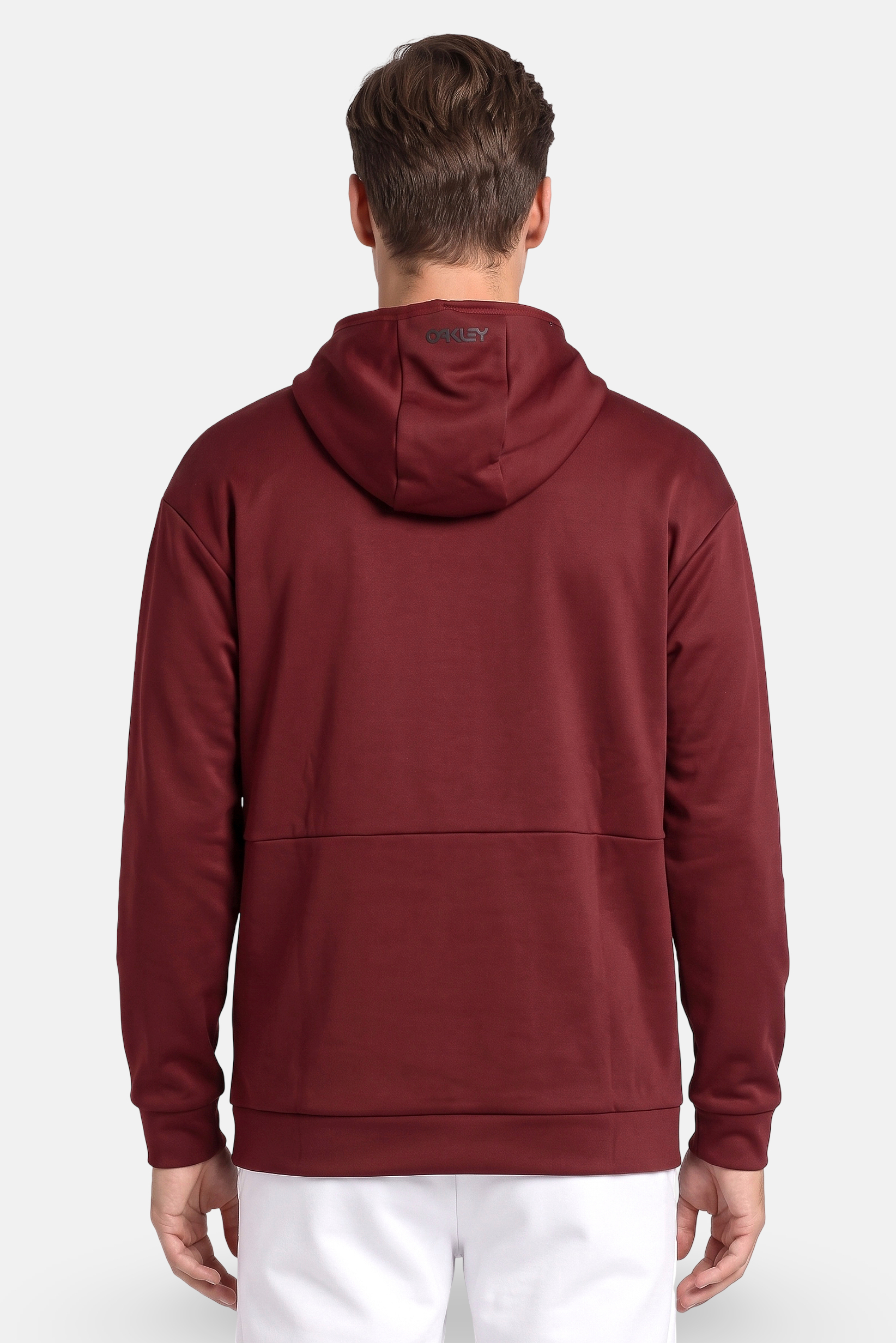 Men Performance Fit Long Sleeve Outdoor Hoodie, Maroon