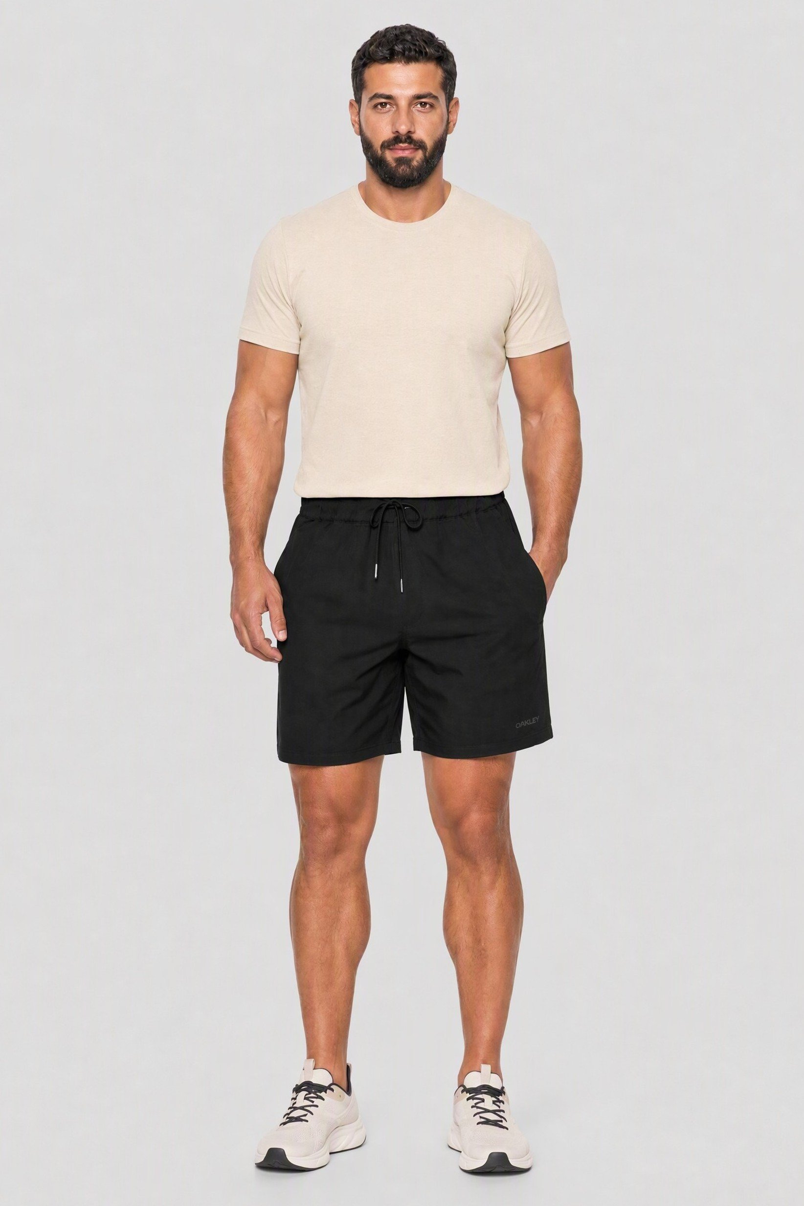 Men Regular Fit Outdoor Shorts, Black