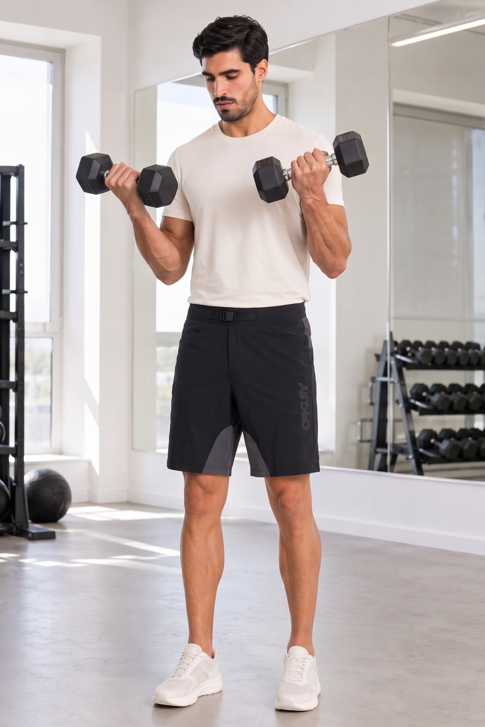 Men Regular Fit Seeker 75 Training Short, Black