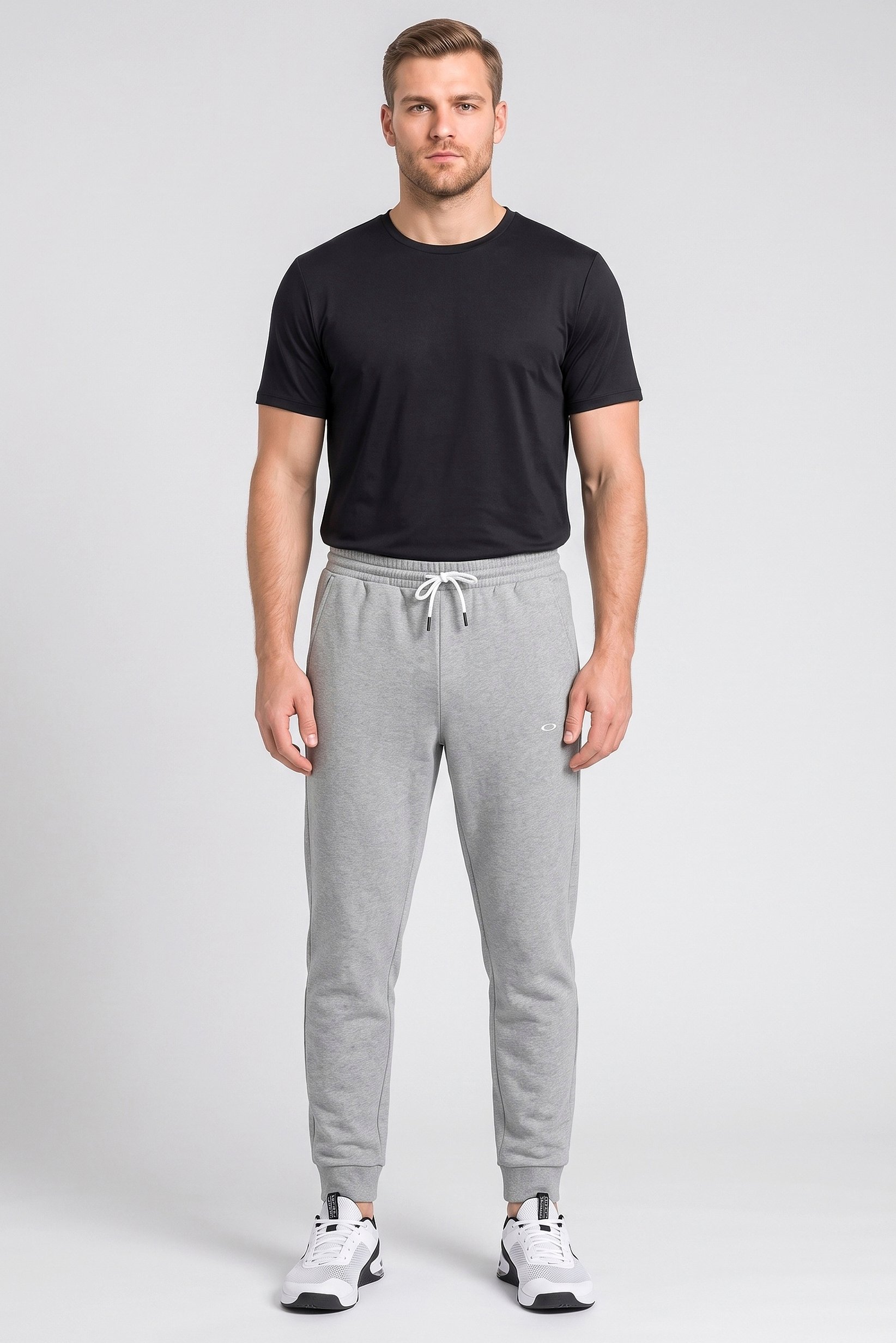 Men Regular Fit Outdoor Sweatpants, Grey